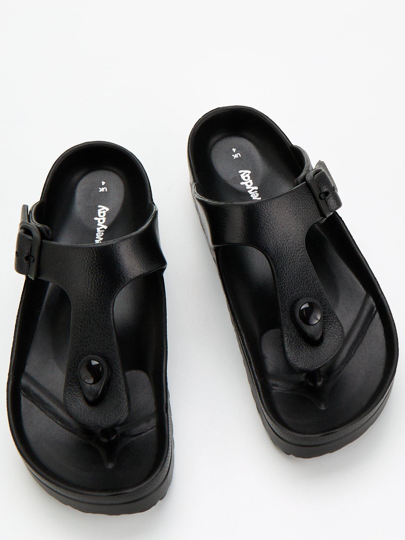  image of everyday-toe-post-eva-slider-black