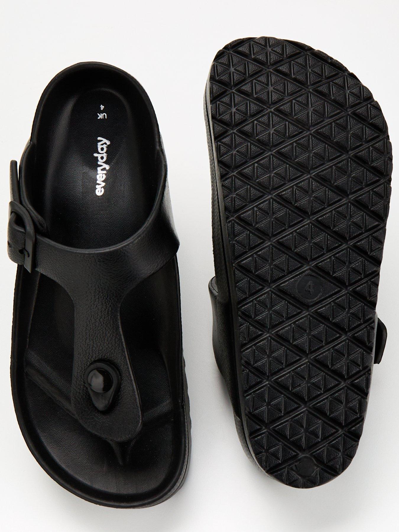  image of everyday-toe-post-eva-slider-black