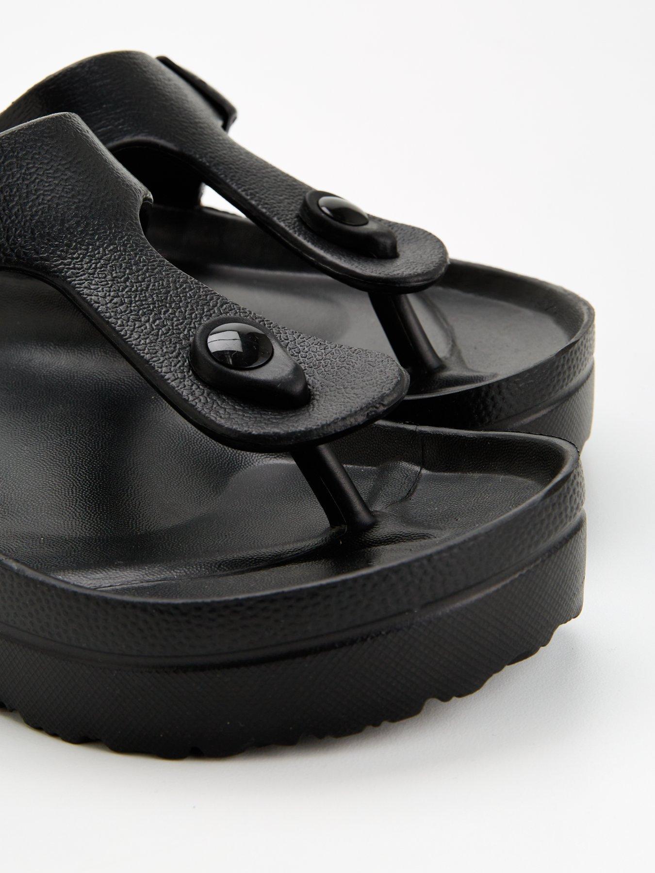  image of everyday-toe-post-eva-slider-black