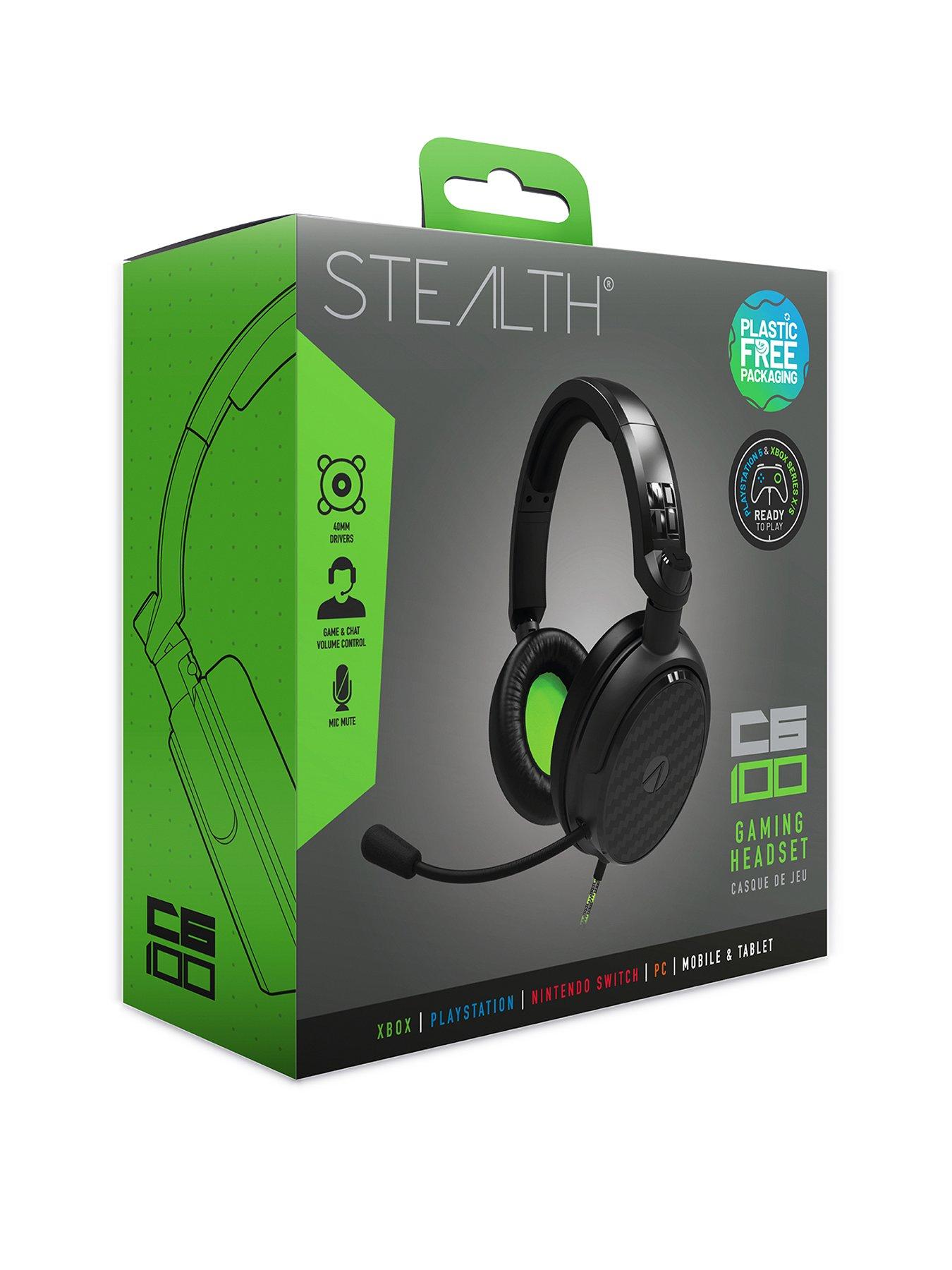 Image 2 of 5 of Stealth Gaming Headset for XBOX, PS4/PS5, Switch, PC - Black & Green