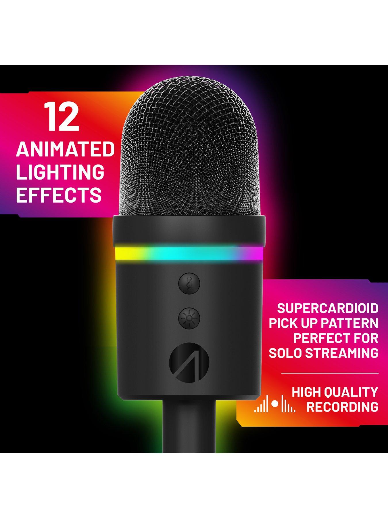 Image 4 of 7 of Stealth Light Up LED USB Streaming Mic - Black