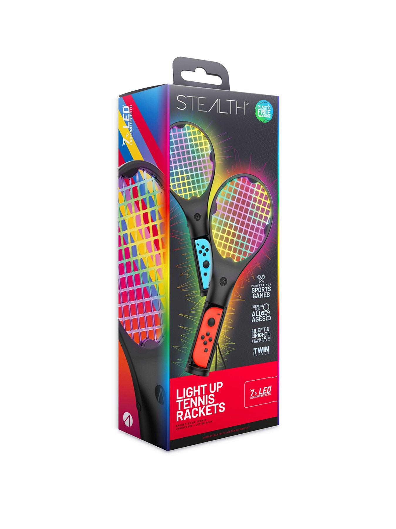 Image 2 of 7 of Stealth Joy-Con Light-Up Tennis Rackets Switch &amp; Switch OLED - Twin Pack