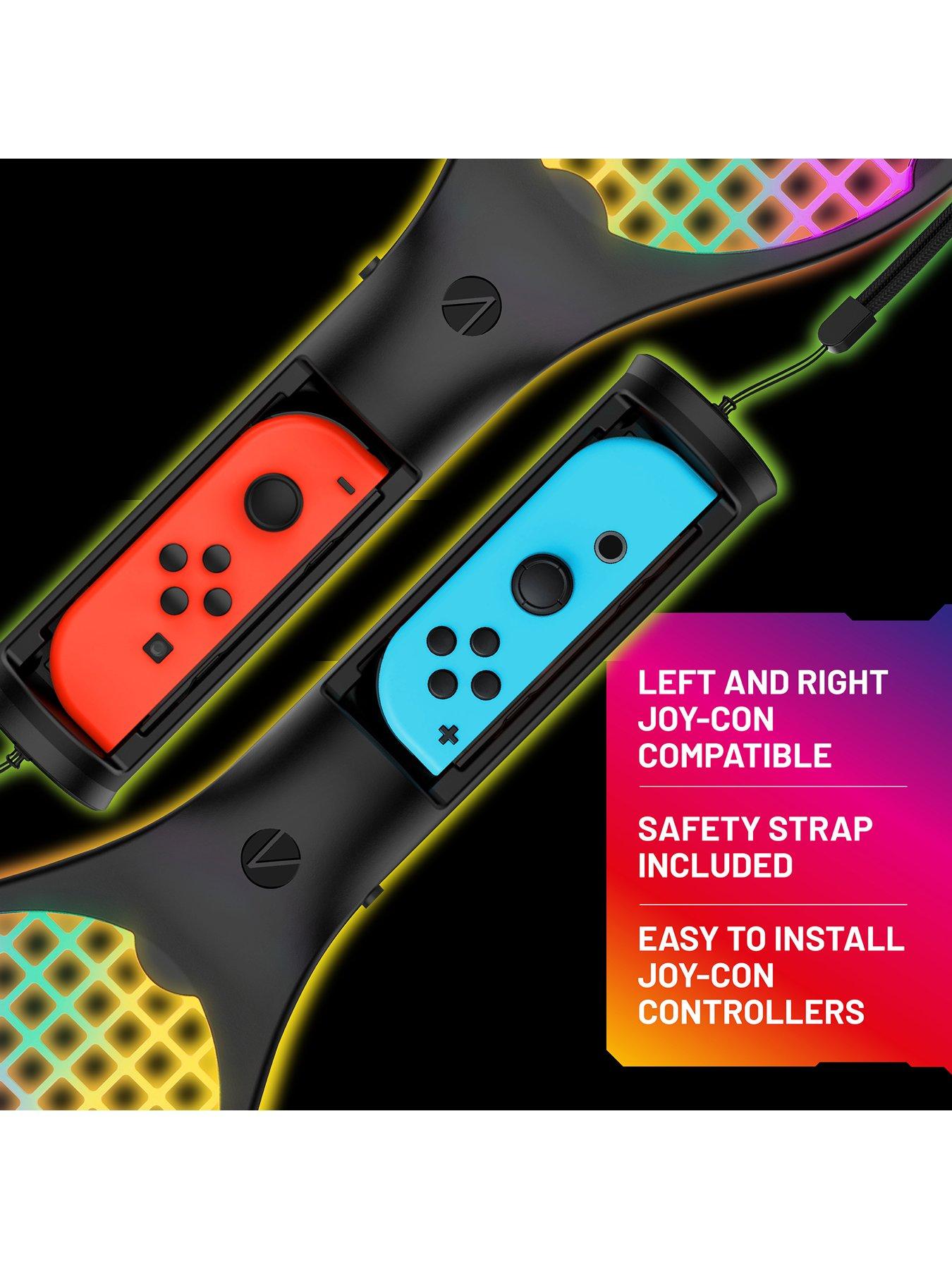 Image 6 of 7 of Stealth Joy-Con Light-Up Tennis Rackets Switch &amp; Switch OLED - Twin Pack
