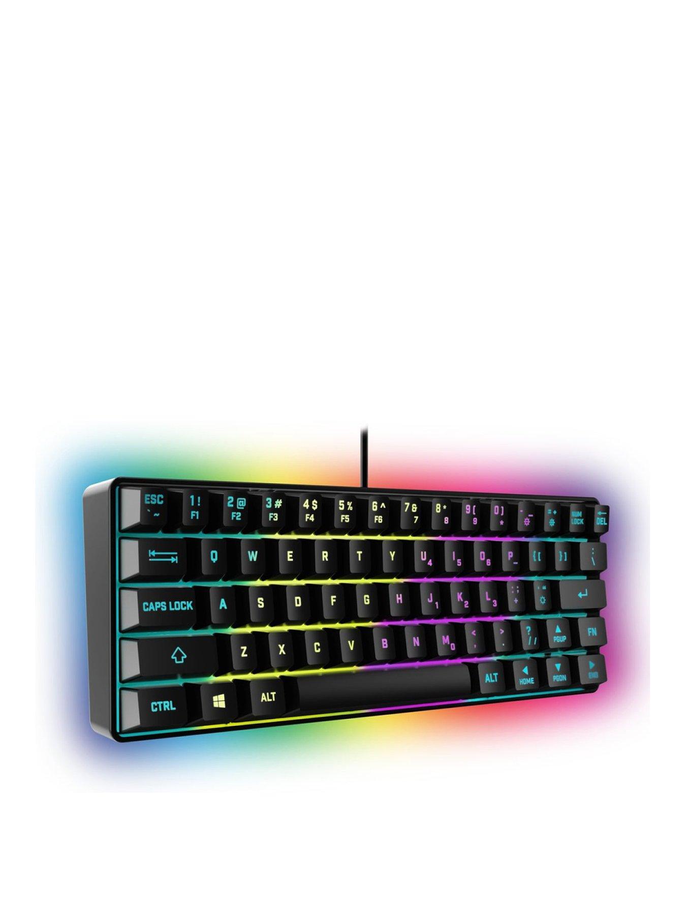undefined LED Light Up Mini Gaming Keyboard - Black