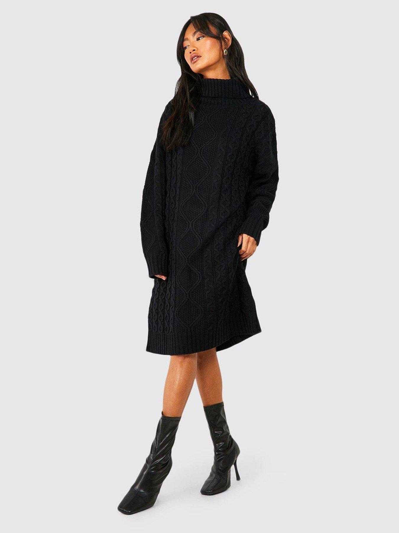 Roll neck best sale oversized jumper dress