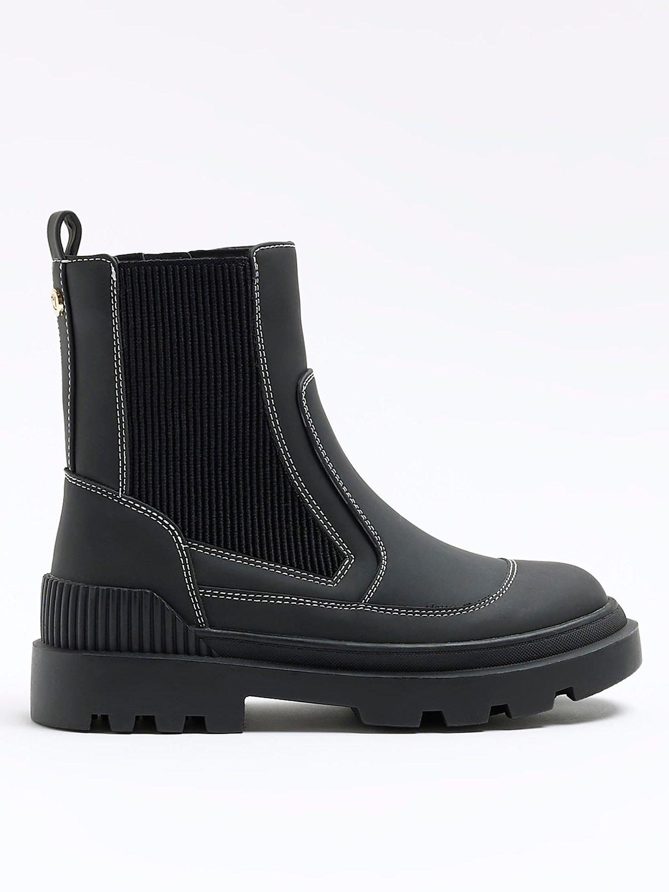 River island cheap black boots sale