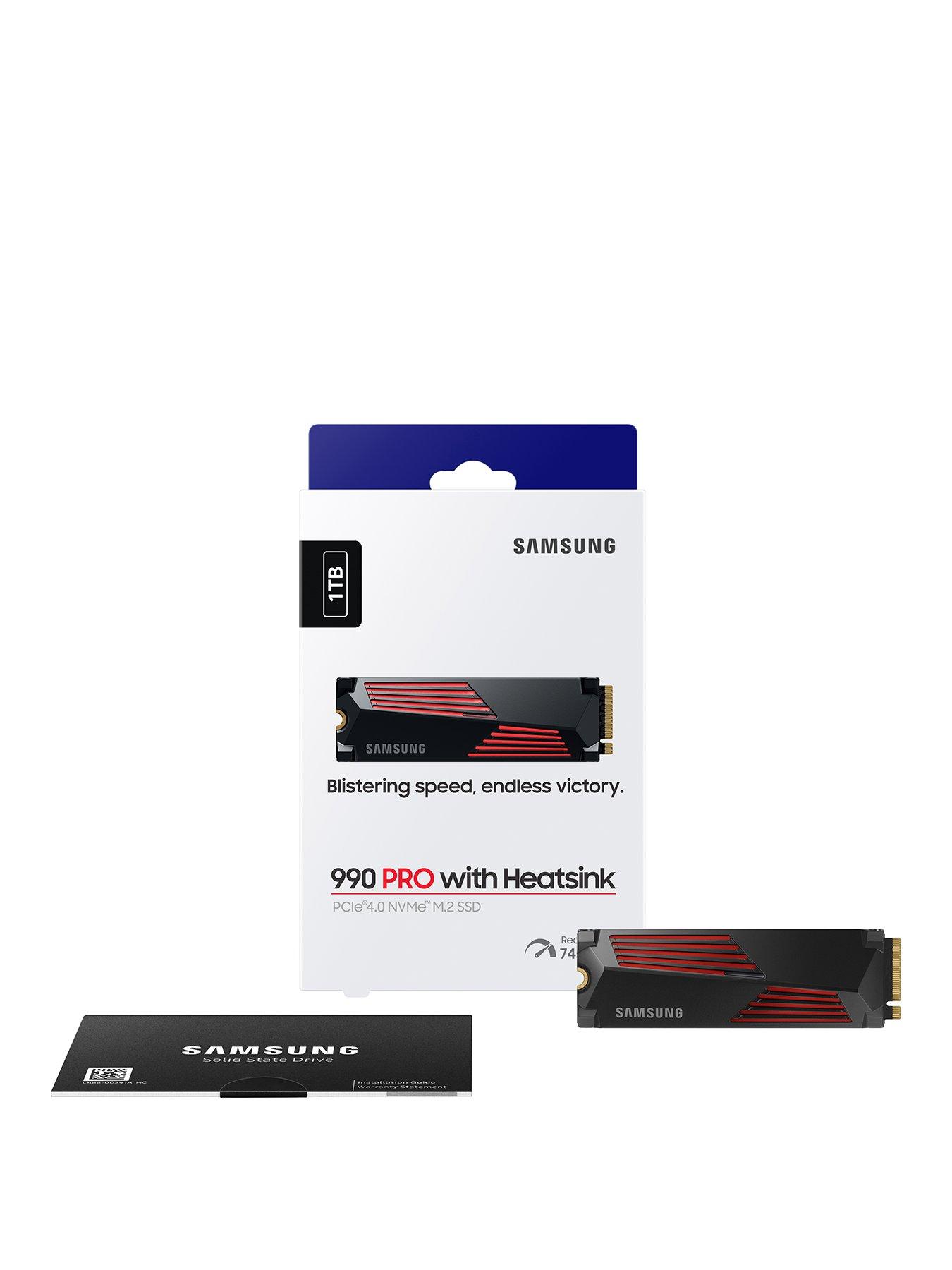 Samsung 990 Pro 1TB SSD with Heatsink | Littlewoods