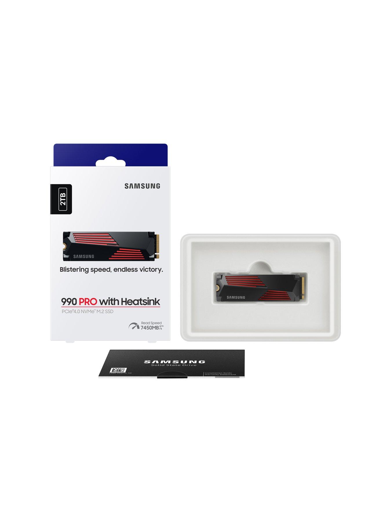 Samsung 990 Pro 2TB SSD with Heatsink | Littlewoods