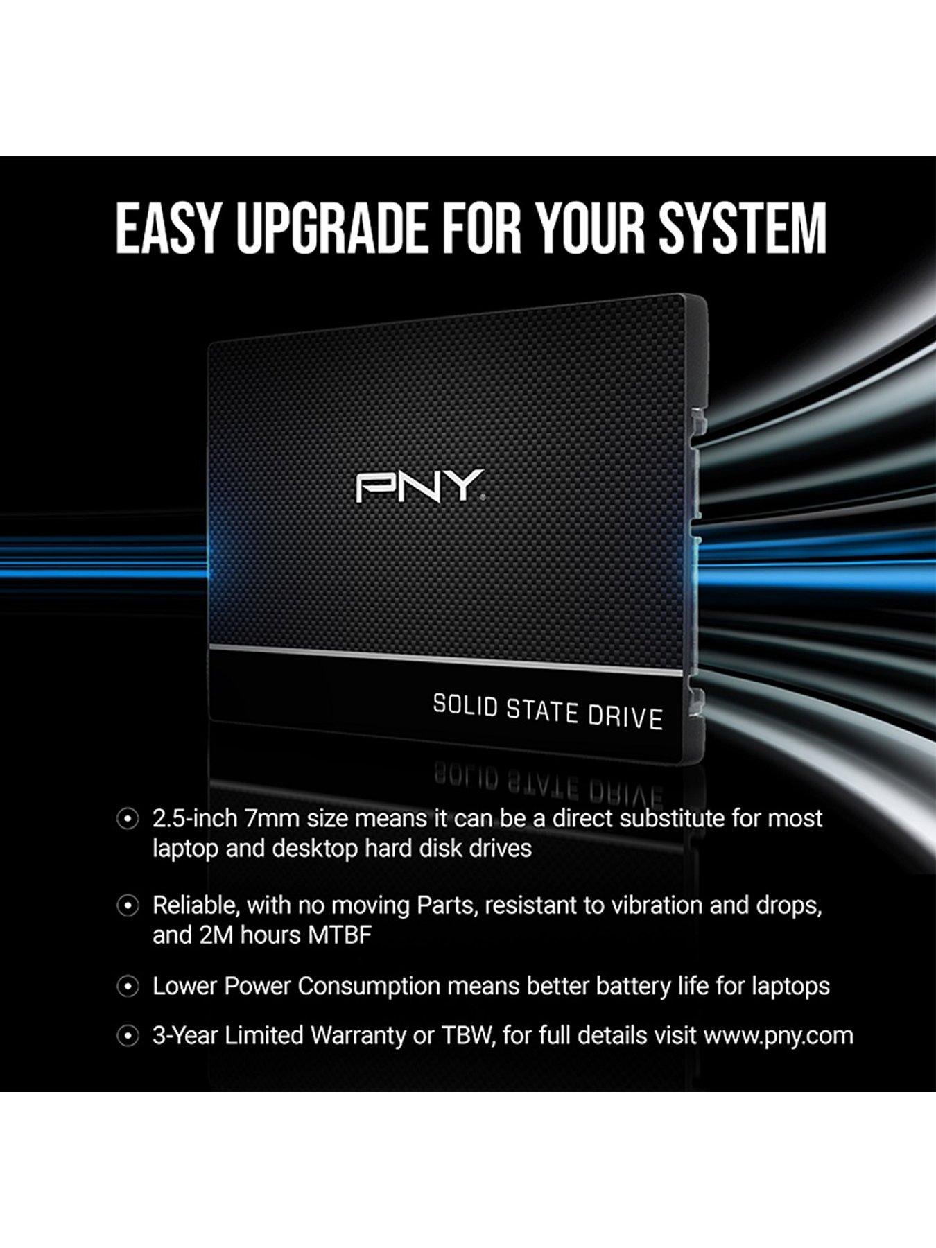  image of pny-ssd-cs900-sata-25-2tb