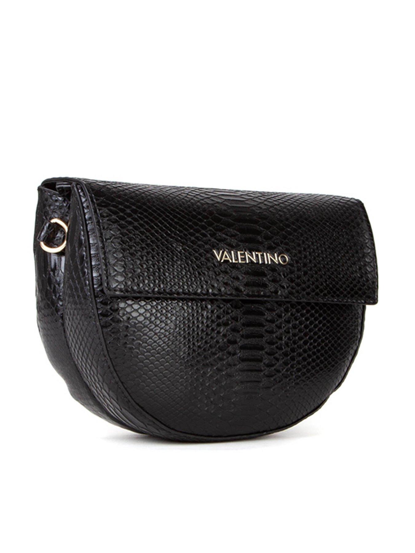 Valentino Bigs Python Crossbody Saddle Bag