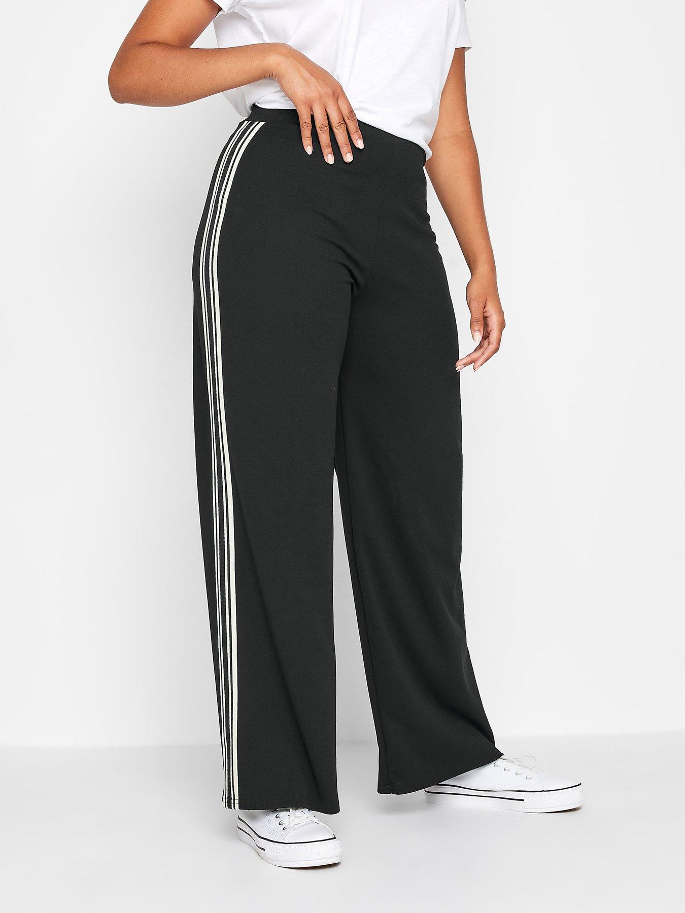 Side Stripe Wide Leg Trousers, SOSANDAR