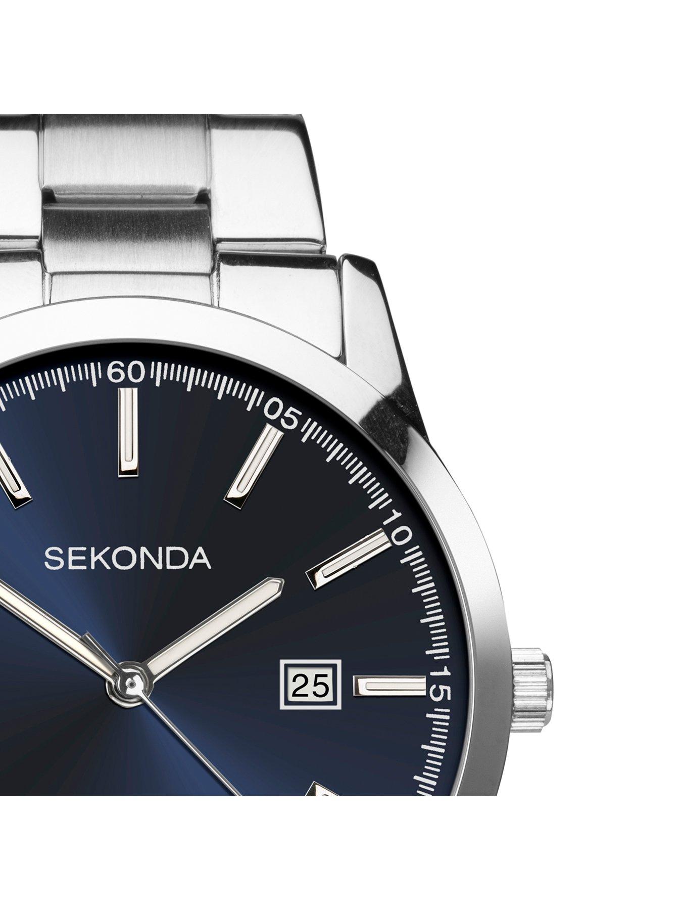 Image 3 of 6 of Sekonda Mens Taylor Silver Stainless Steel Bracelet 41mm Analogue Watch