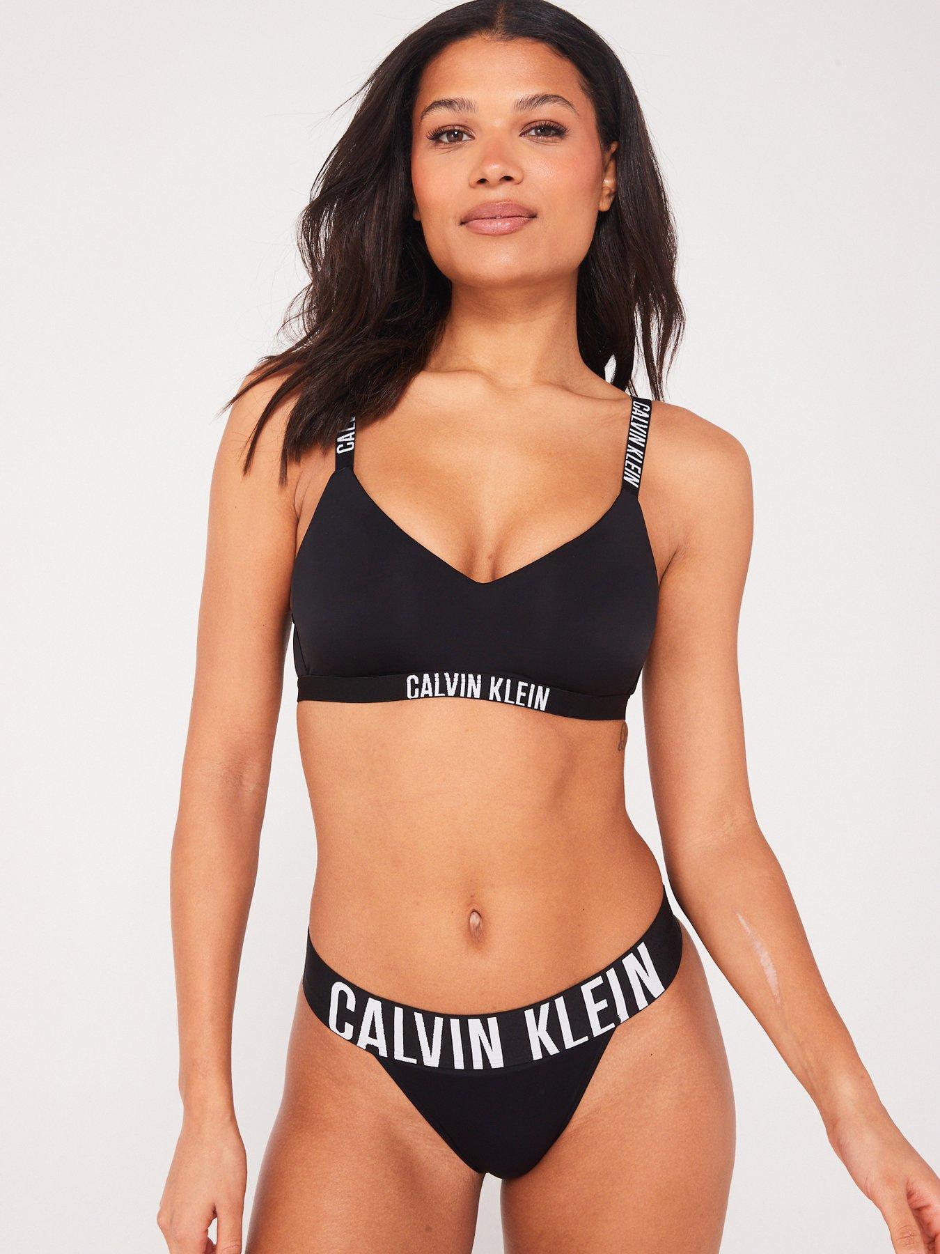 Calvin Klein Invisibles Thong - Black