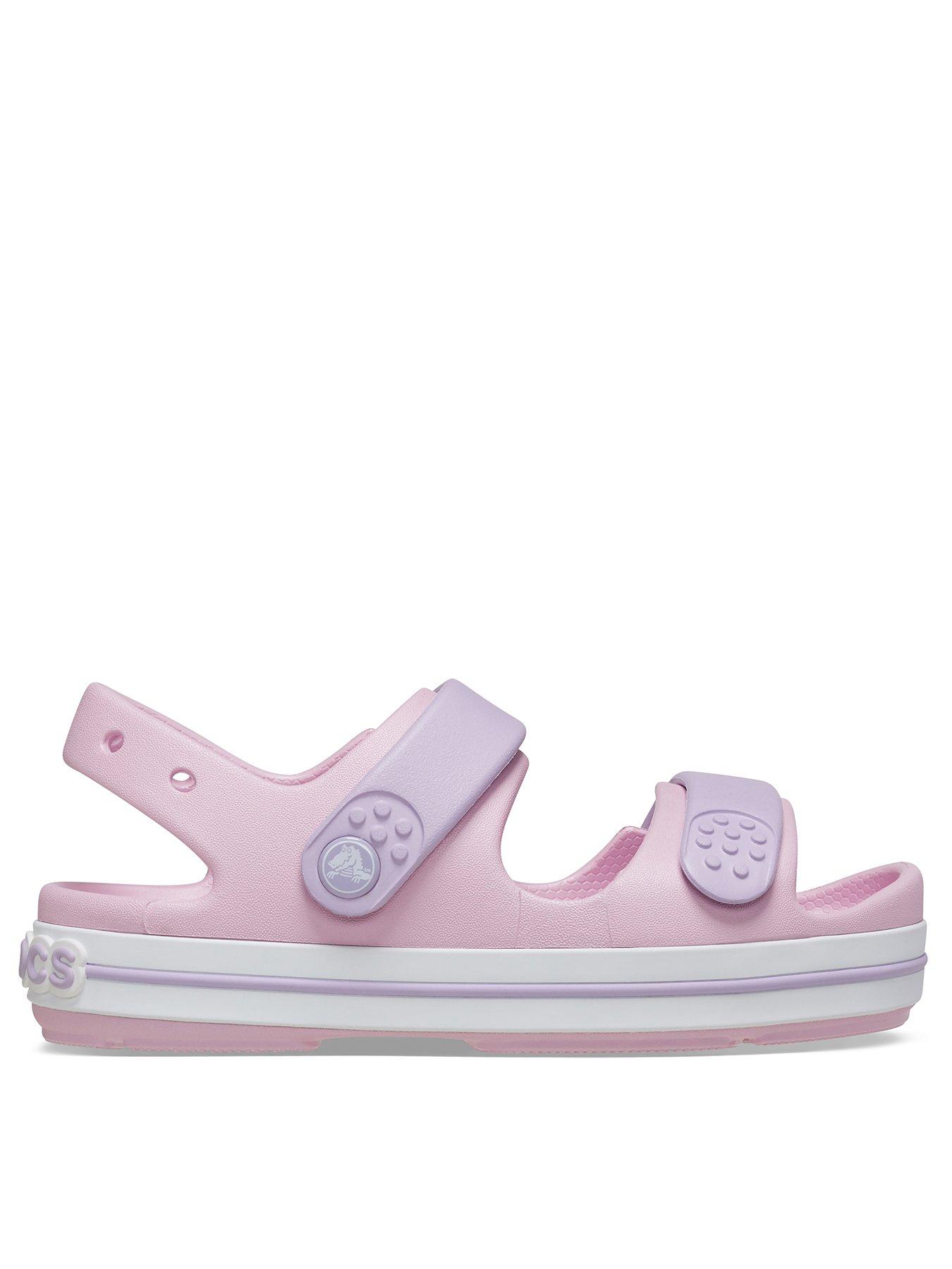 Crocs Ballerina/Lavender Crocband Cruiser Sandal - Pink