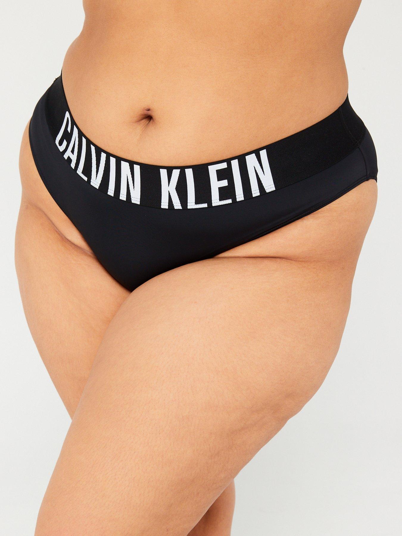 Calvin Klein Curve Modern Cotton Plus Thong - Grey