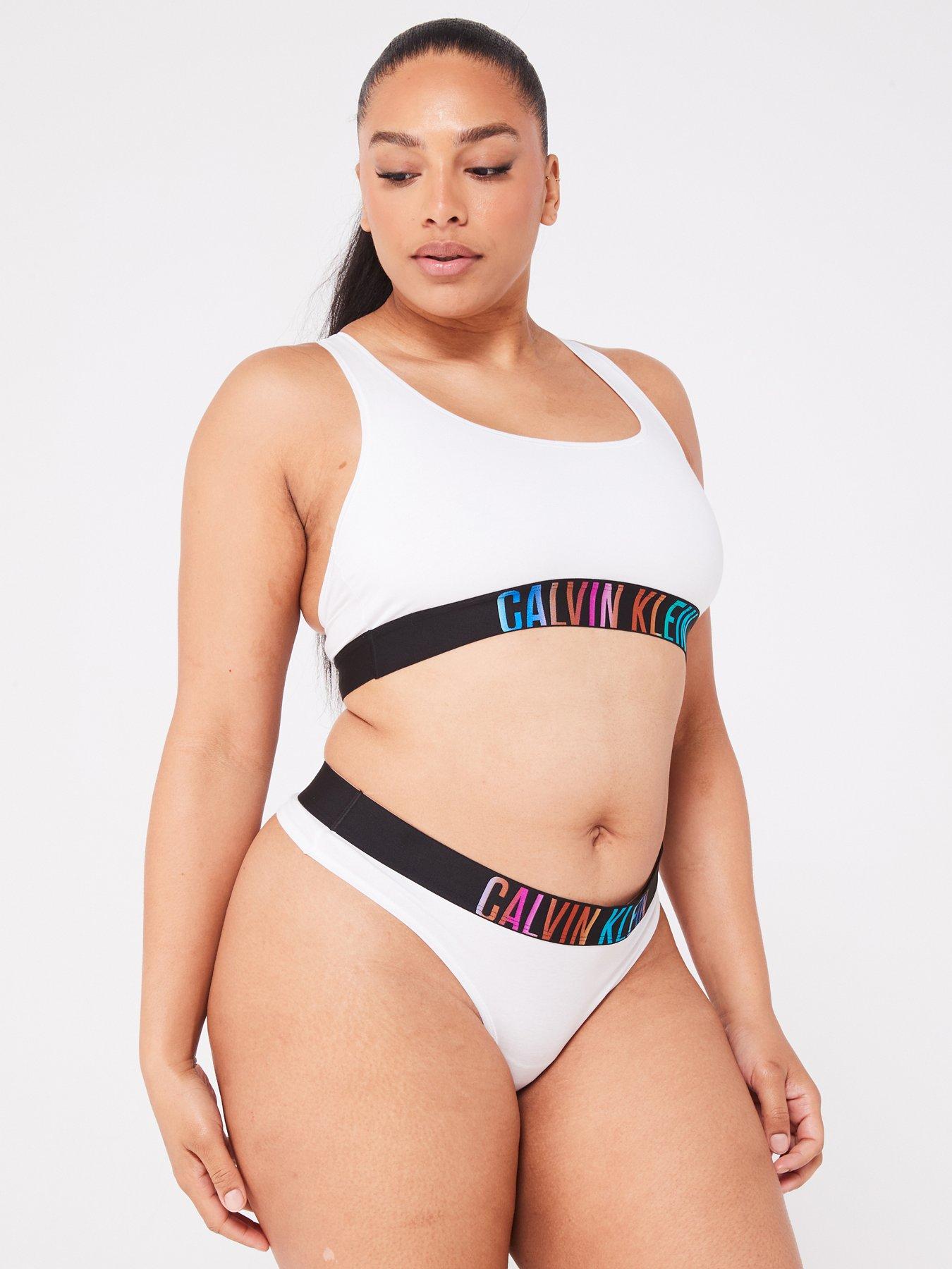 Calvin klein plus size thong best sale