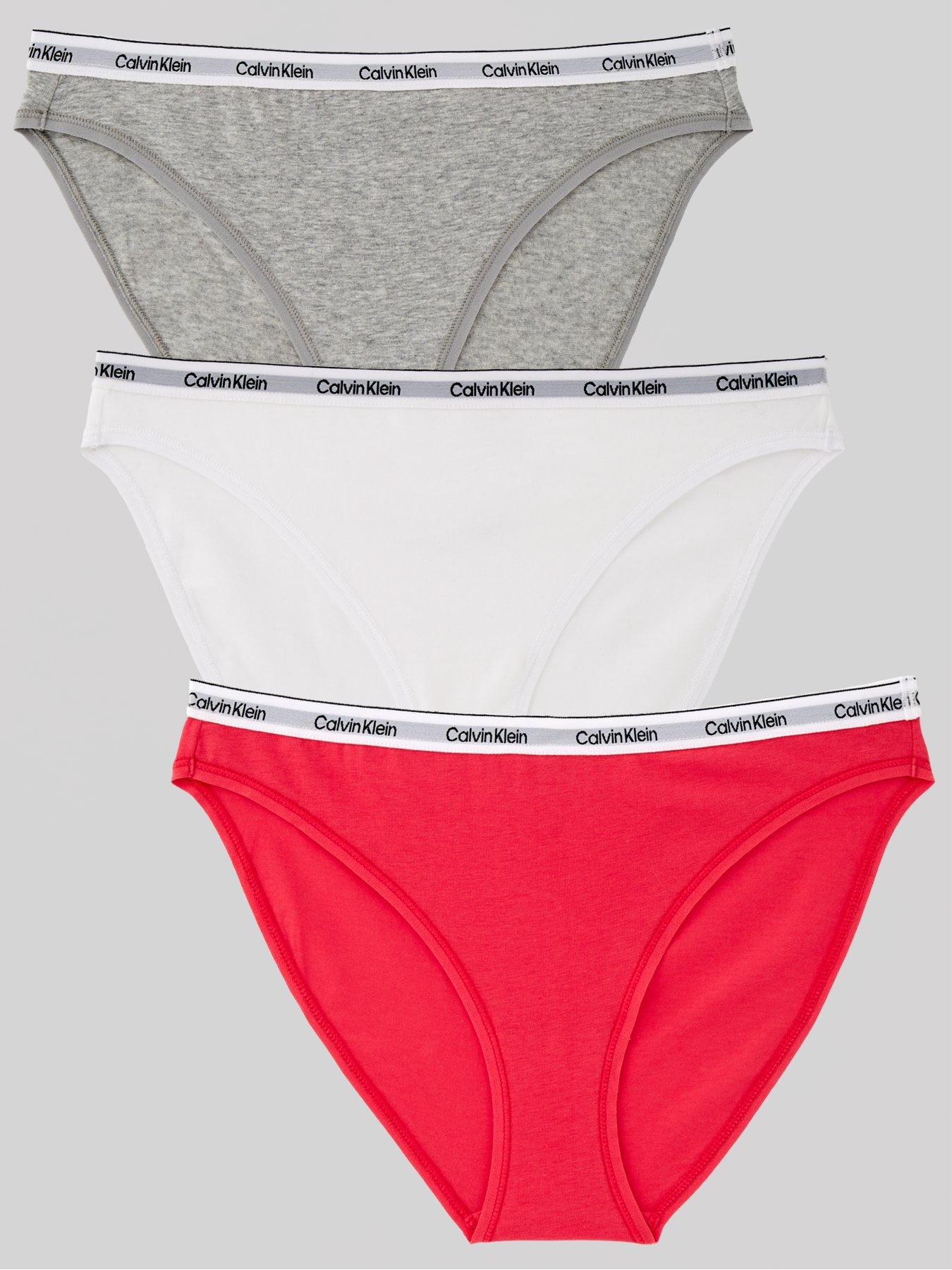 Calvin Klein Modern Logo 3 Pack Brief - White | littlewoods.com