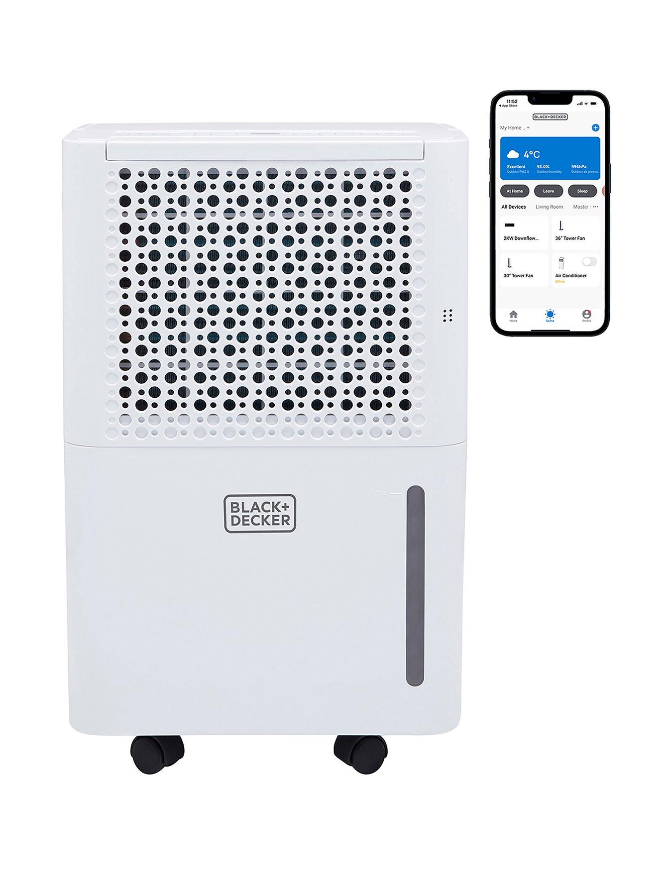 black-decker-12l-smart-dehumidifier-amp-ionizer-quiet-21l-water-tank-24hr-timer-white