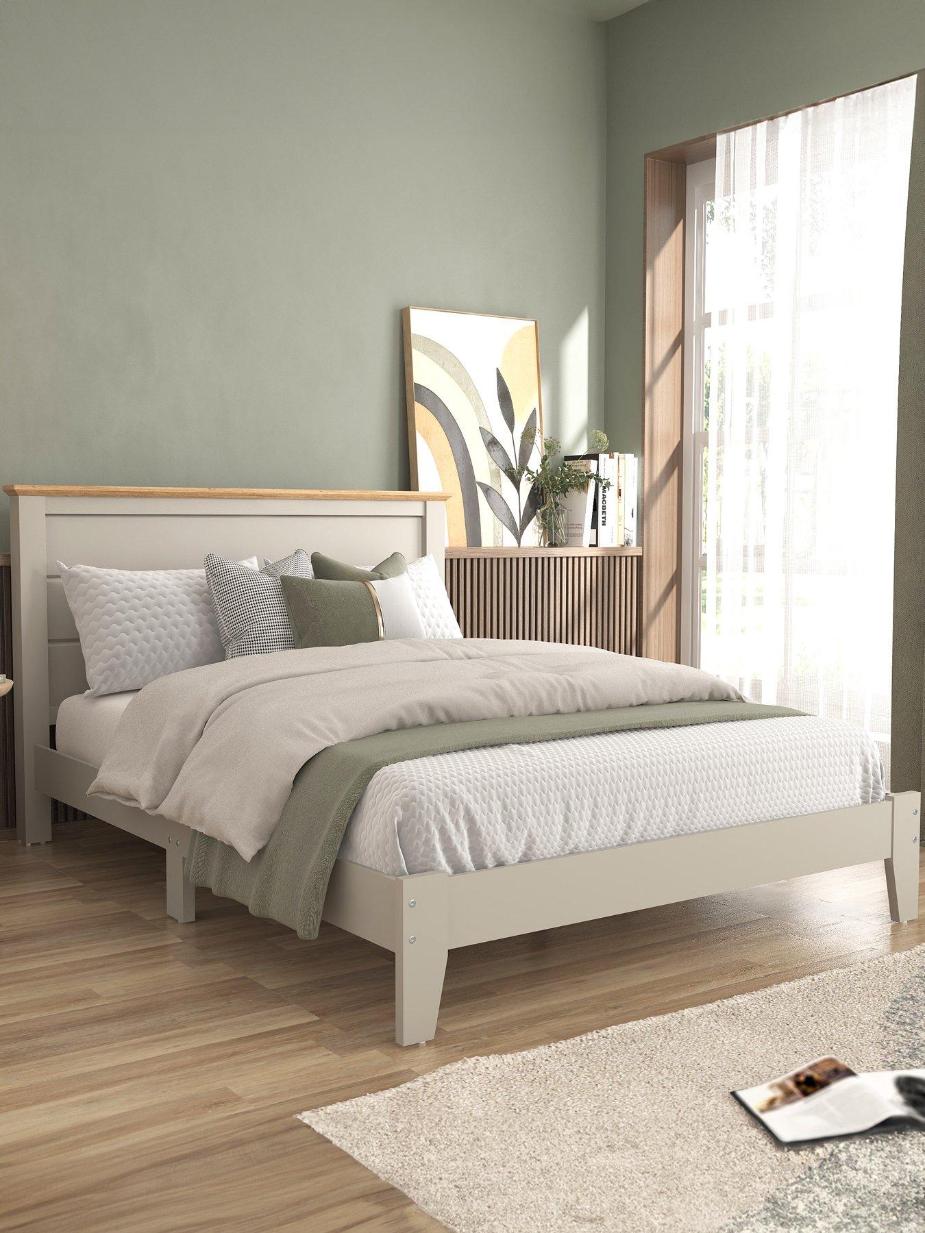 Image 1 of 7 of Very Home Atlanta&nbsp;Bed Frame with Mattress Options (Buy &amp; SAVE!) - Grey