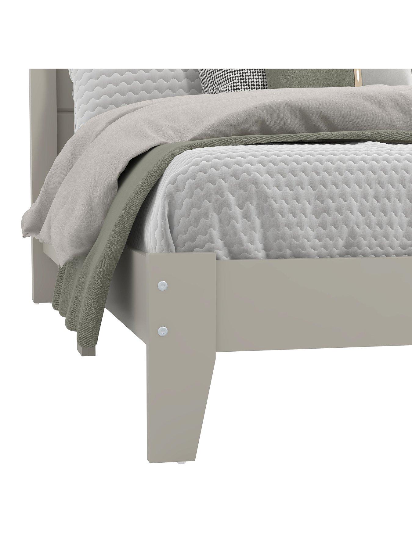 Image 4 of 7 of Very Home Atlanta&nbsp;Bed Frame with Mattress Options (Buy &amp; SAVE!) - Grey