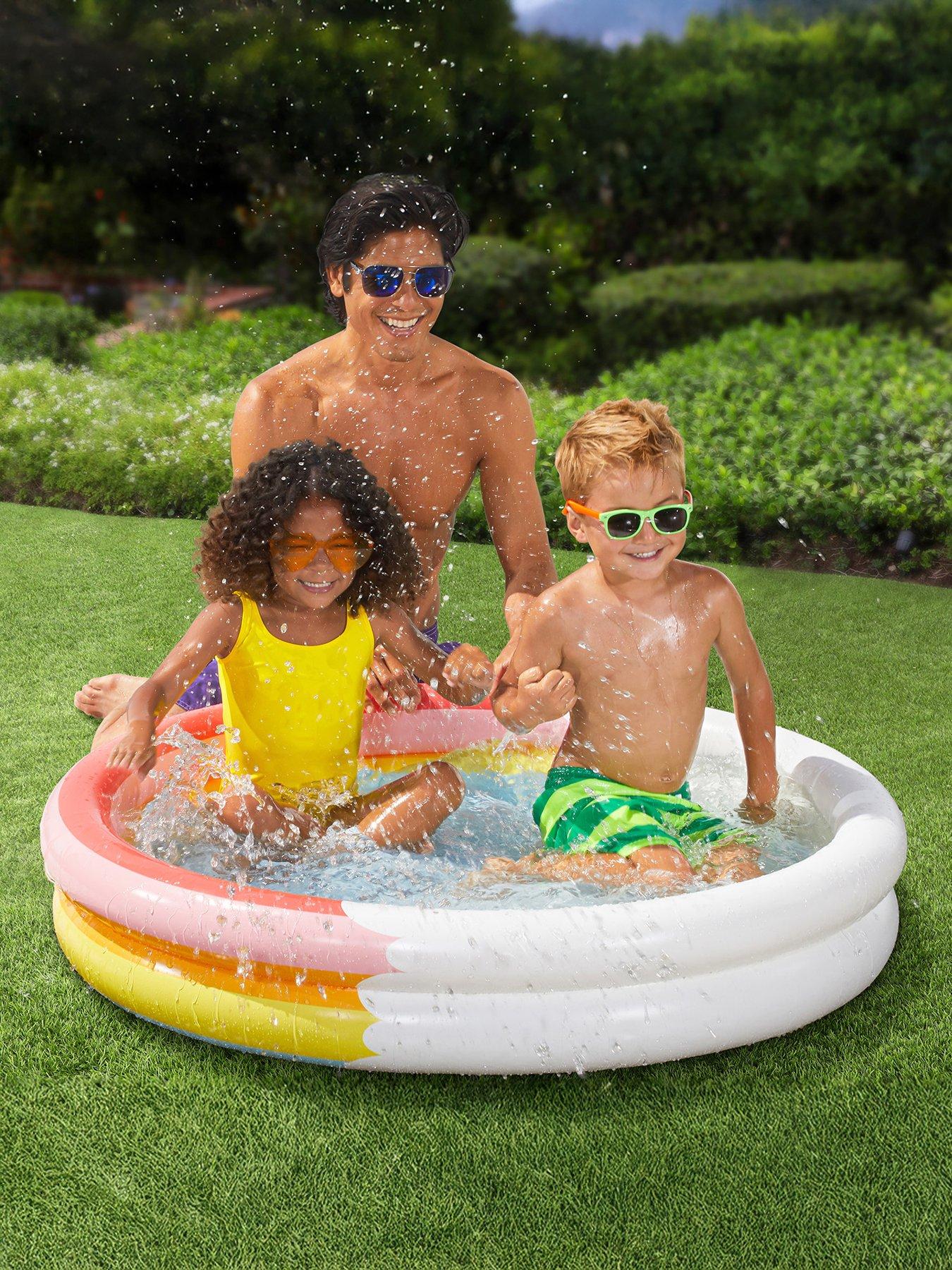 Image 1 of 7 of Funsicle Rainbow Heaven Fun Ring Pool 45in
