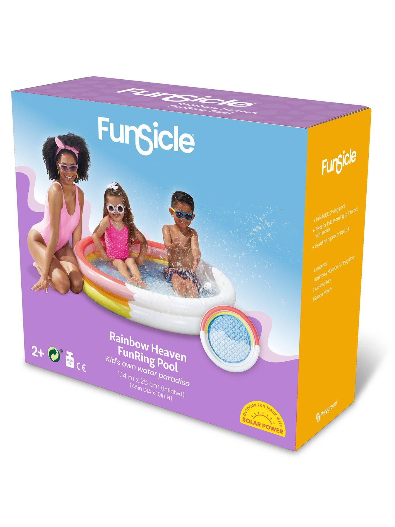 Image 6 of 7 of Funsicle Rainbow Heaven Fun Ring Pool 45in