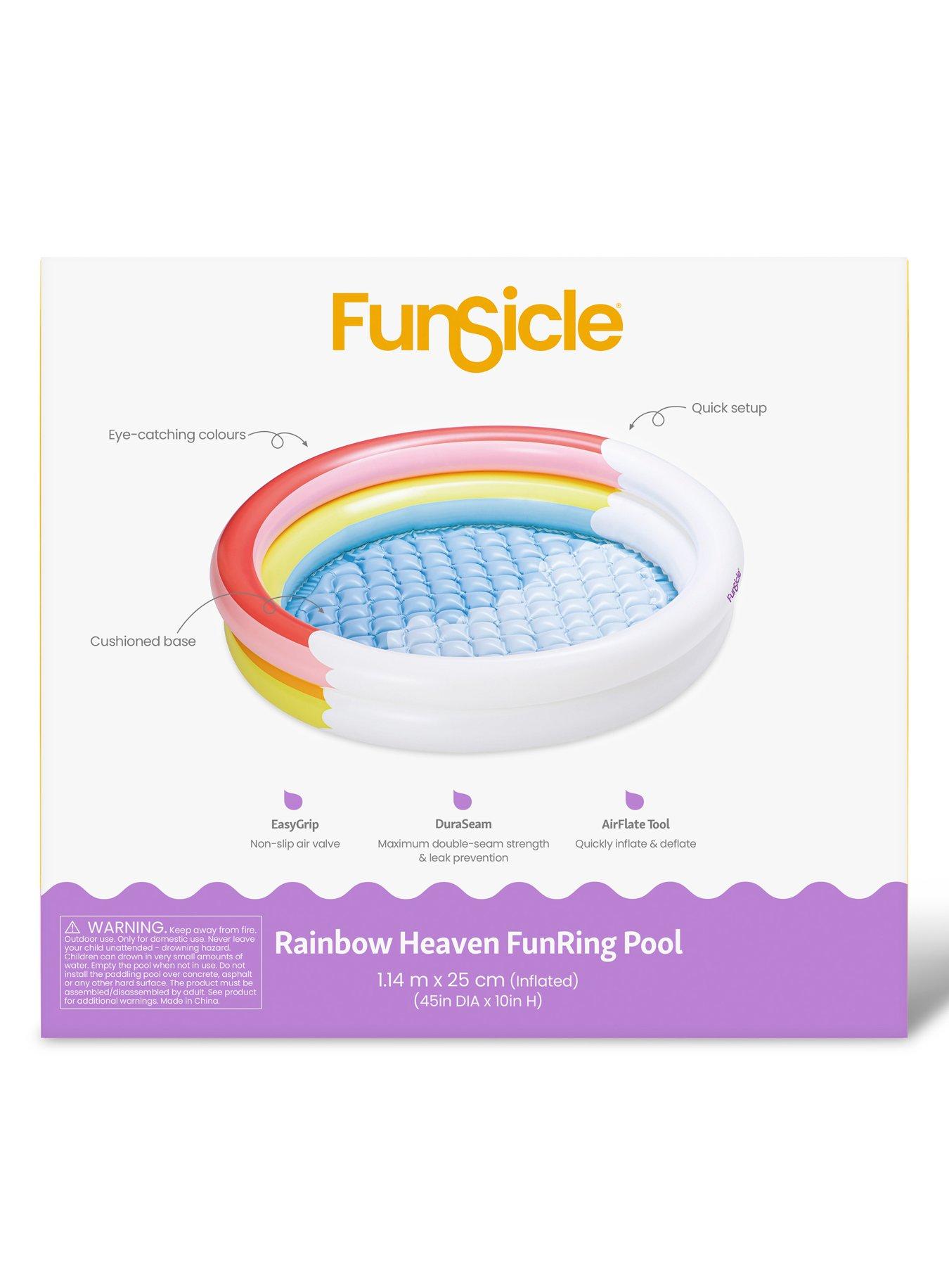 Image 7 of 7 of Funsicle Rainbow Heaven Fun Ring Pool 45in