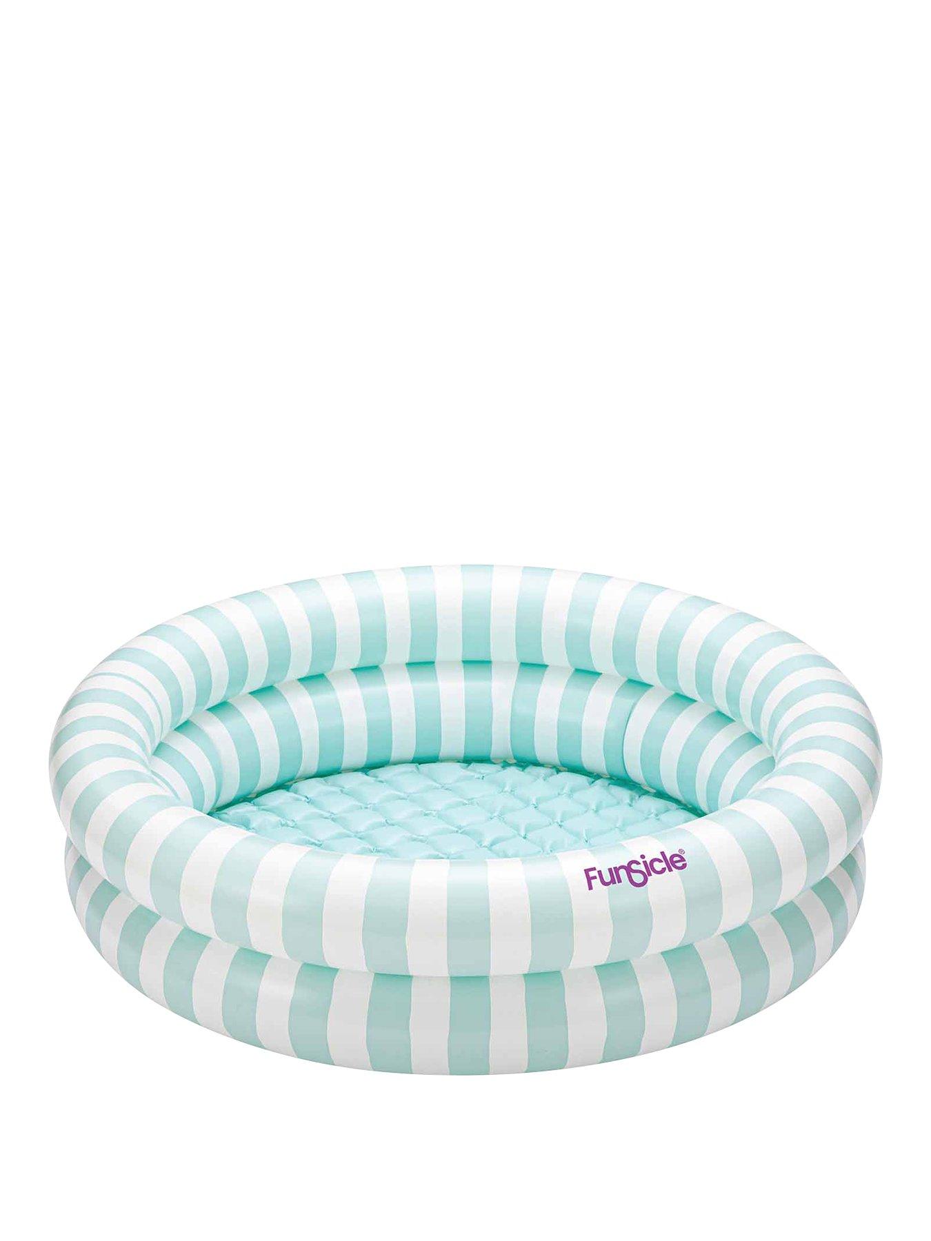 Image 2 of 7 of Funsicle 4ft Pastel Stripes Inflatable Pool