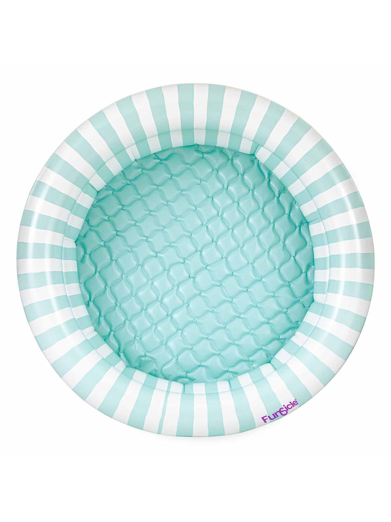 Image 3 of 7 of Funsicle 4ft Pastel Stripes Inflatable Pool