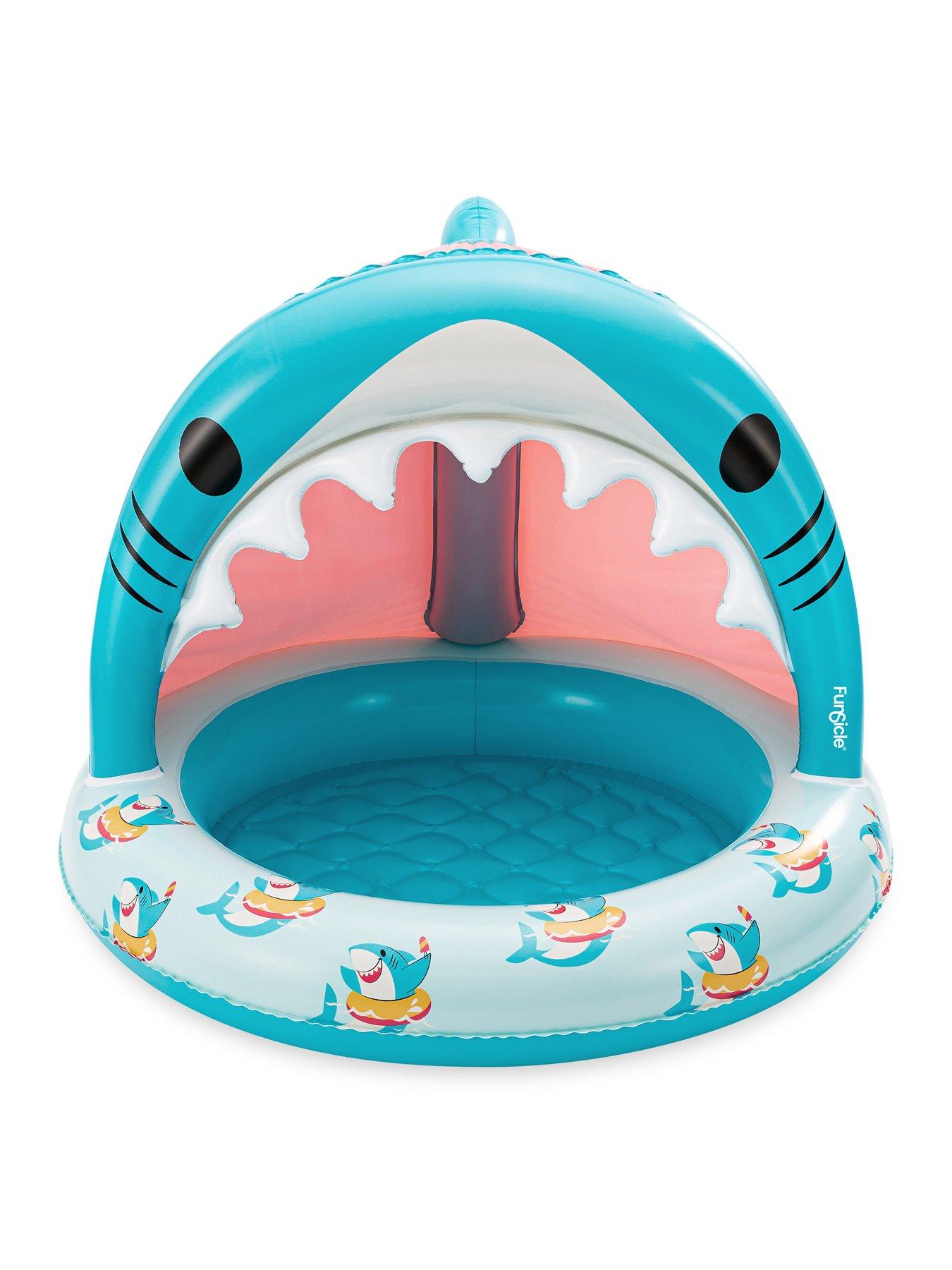  image of funsicle-smiley-shark-shaded-pool