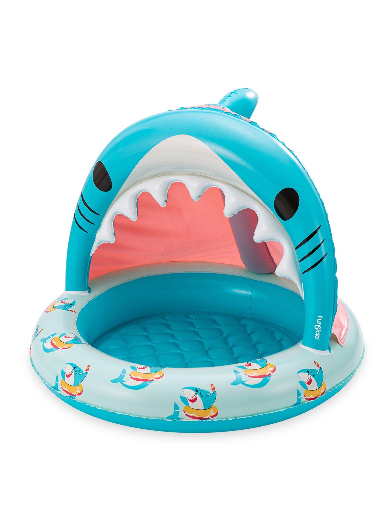  image of funsicle-smiley-shark-shaded-pool