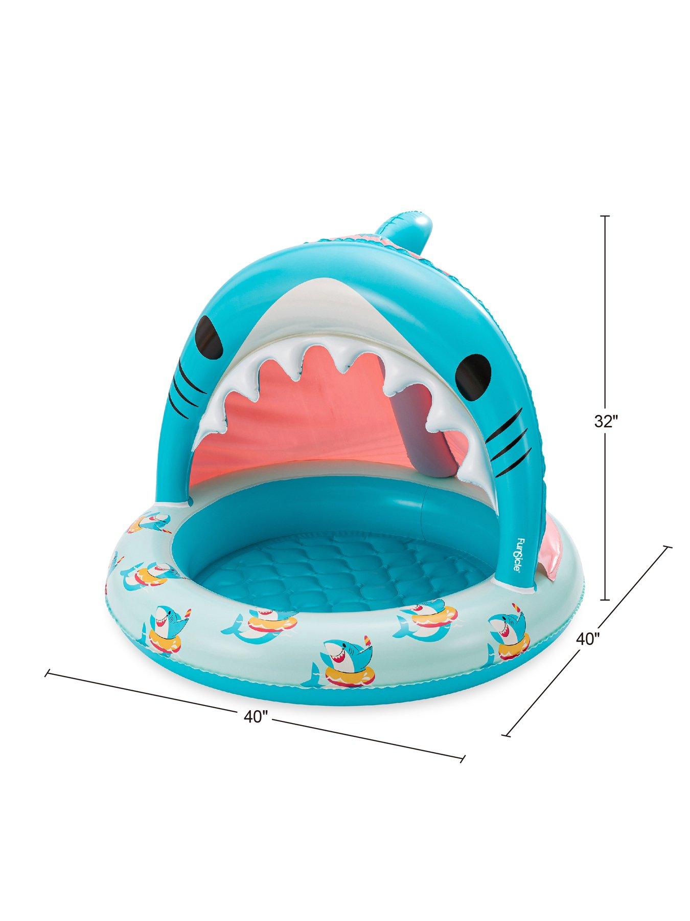  image of funsicle-smiley-shark-shaded-pool