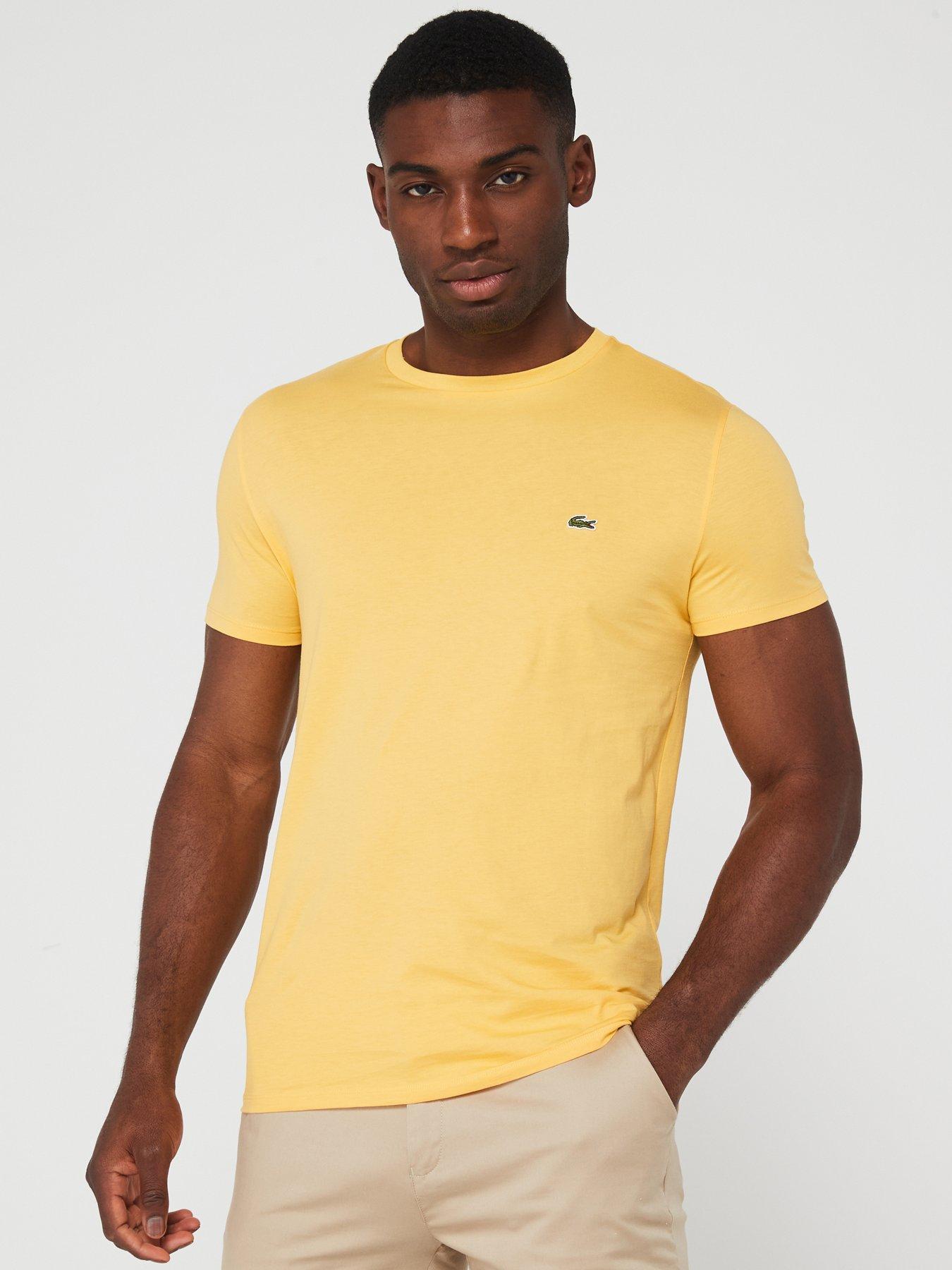 Lacoste t shirt yellow best sale