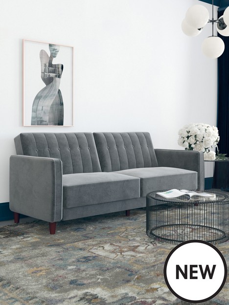 very-home-pin-tufted-transitional-futon