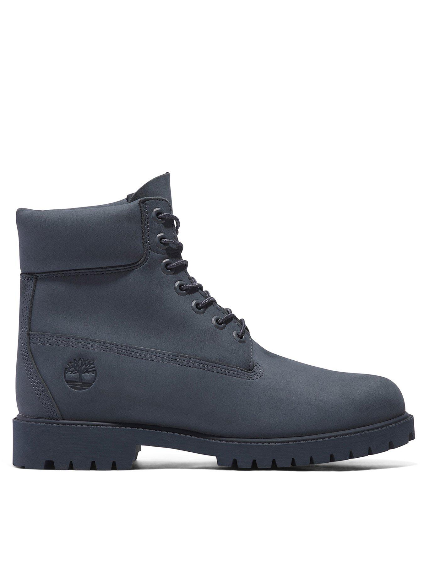 Black and blue timberland 2024 boots