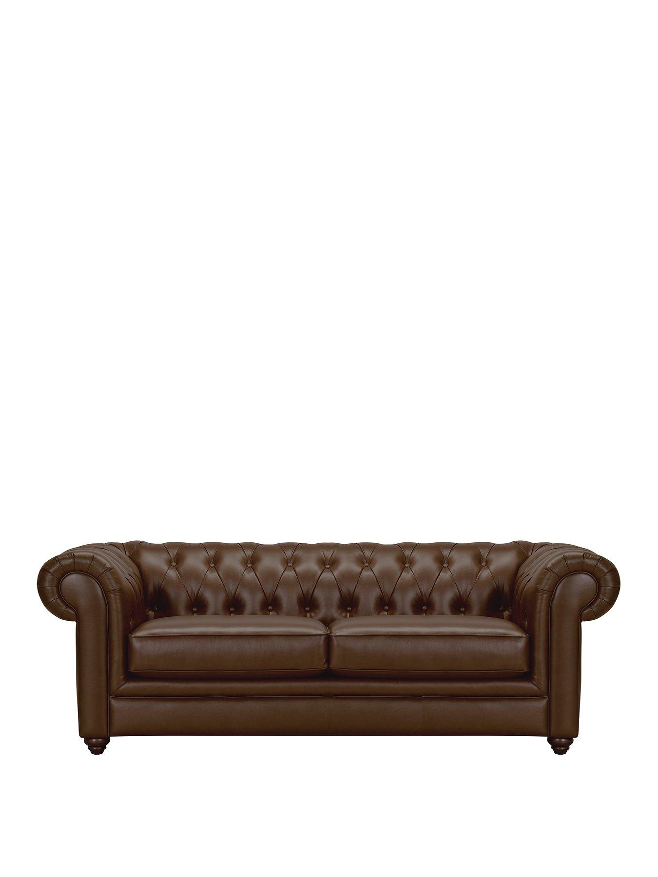 Image 2 of 7 of The Very Collection New Bakerfield 3 Seater Leather/Faux Leather Sofa - FSC&reg; Certified