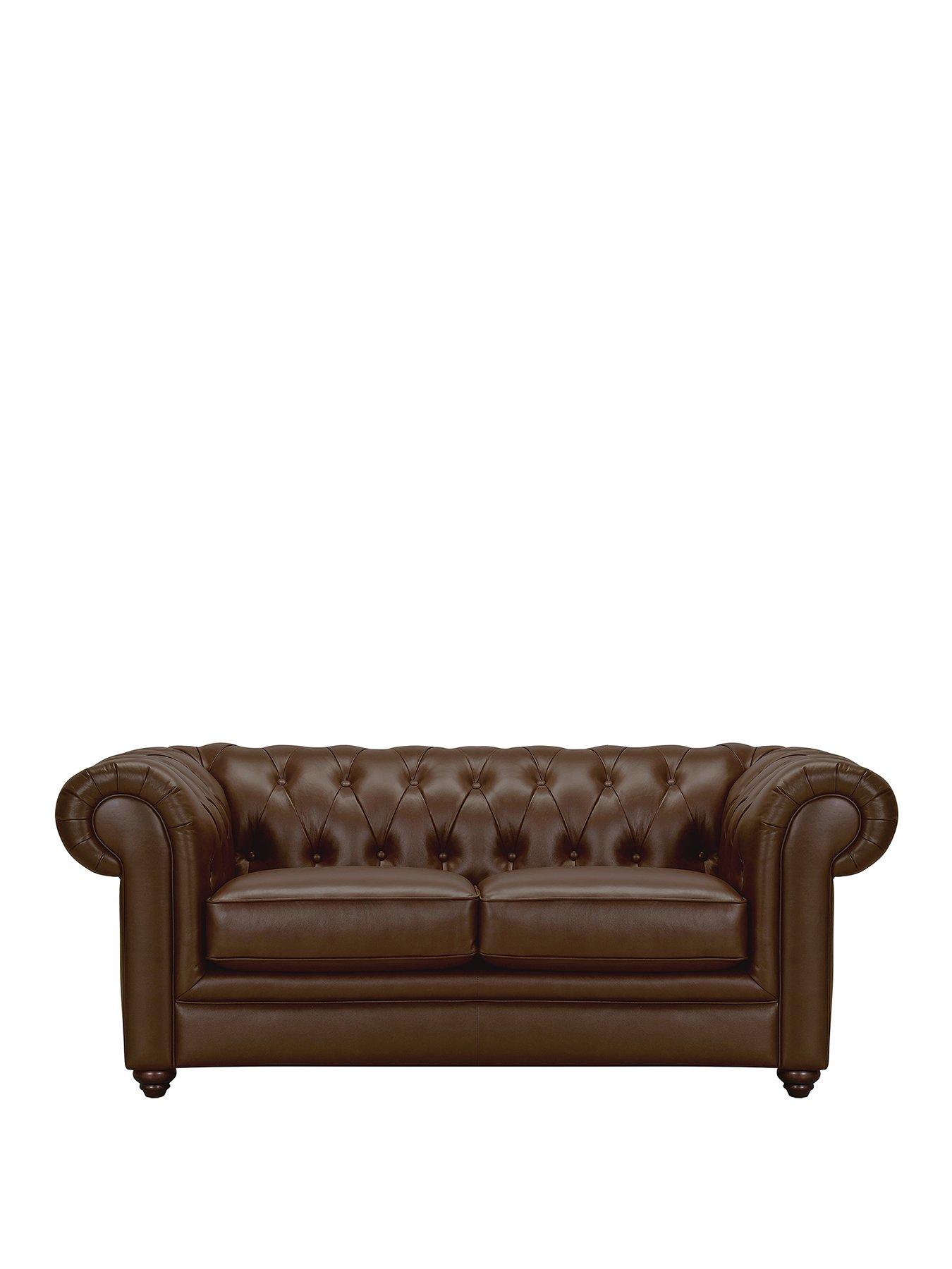  image of very-home-new-bakerfield-2-seater-leatherfaux-leather-sofa