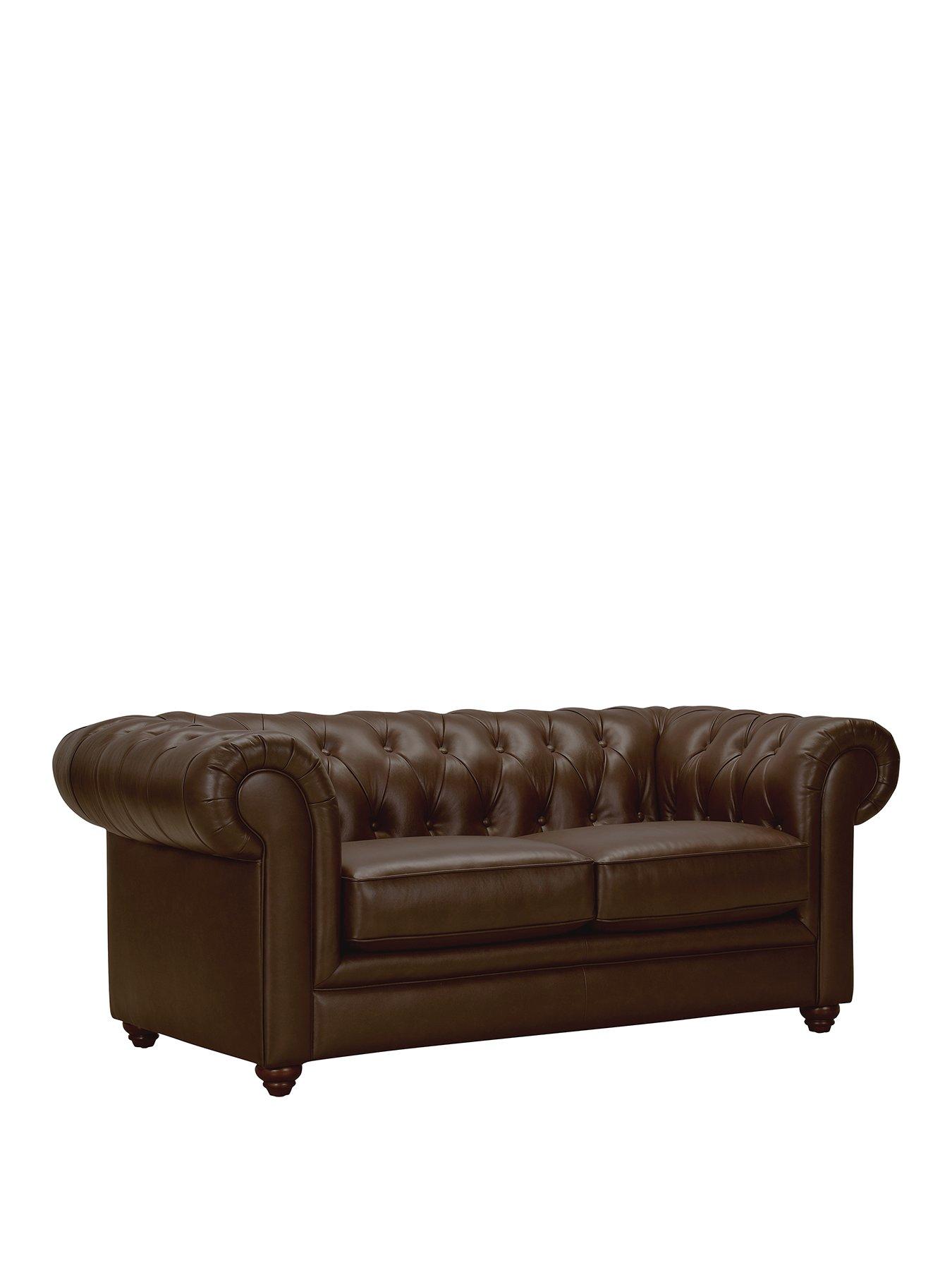 Image 3 of 7 of The Very Collection New Bakerfield 2 Seater Leather/Faux Leather Sofa - FSC&reg; Certified