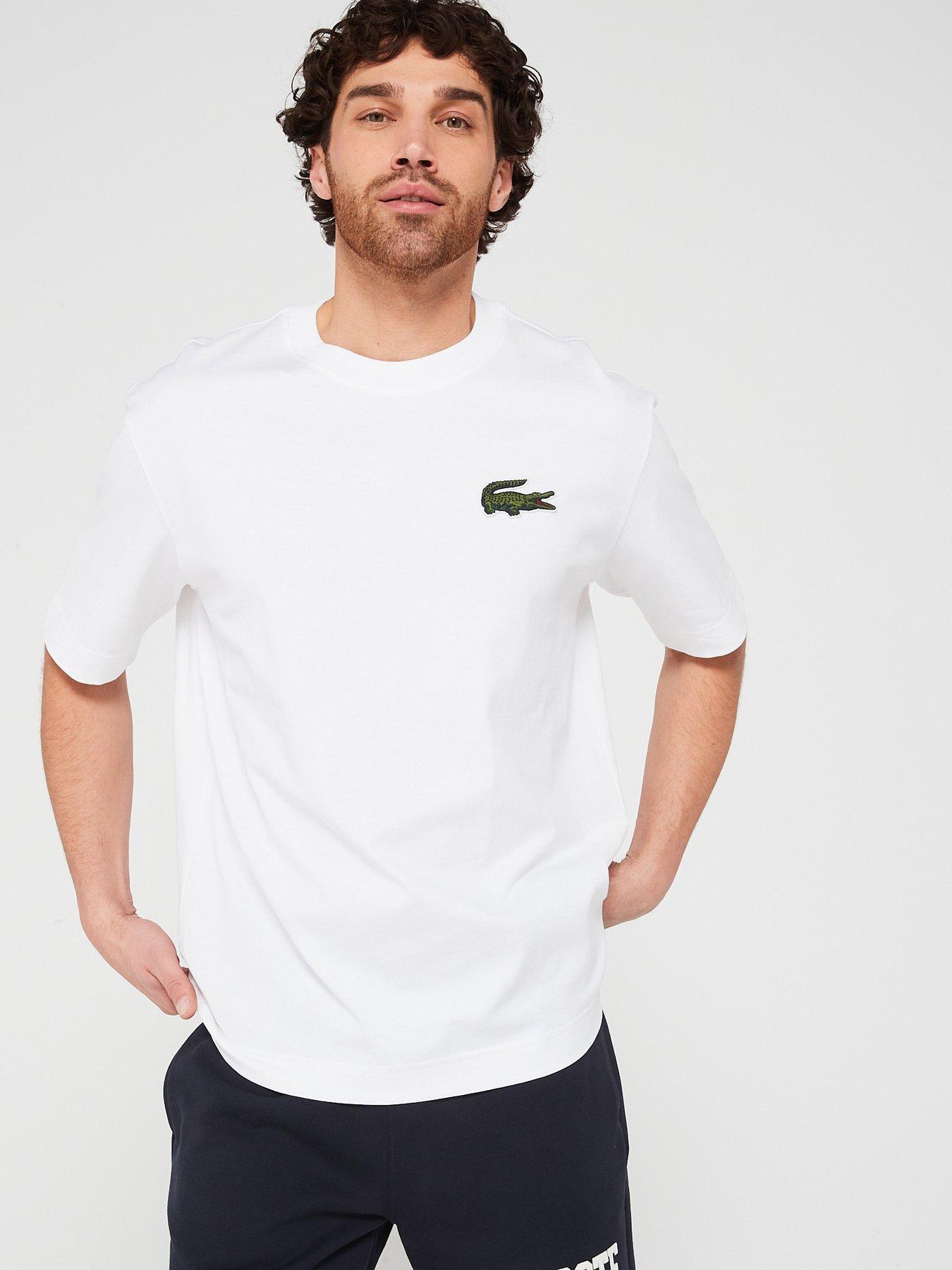 Lacoste Croc 80s Relaxed Logo T-Shirt - White | littlewoods.com