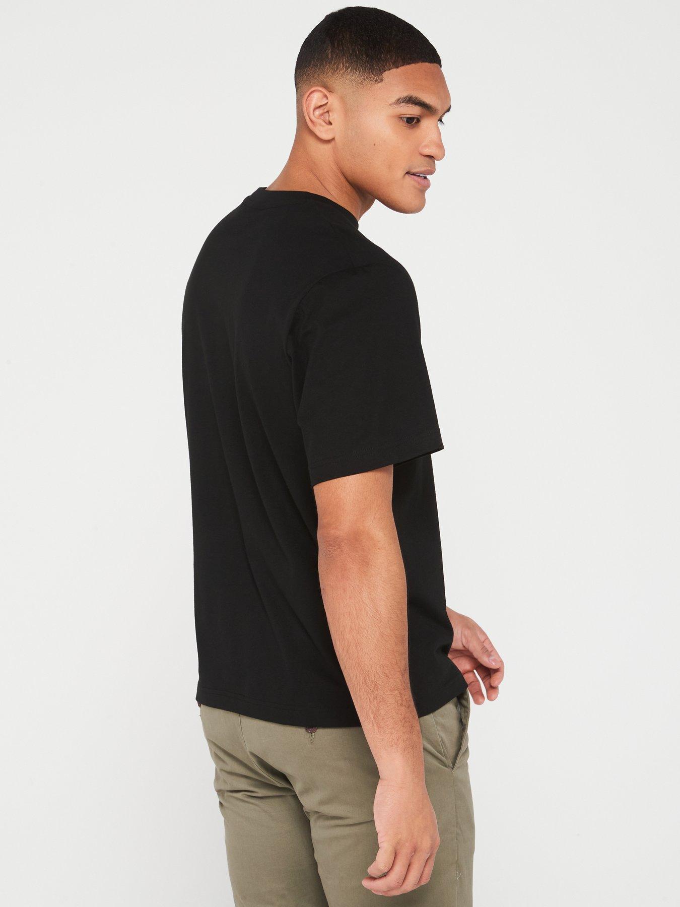  image of lacoste-midi-weight-cotton-jersey-t-shirt-black