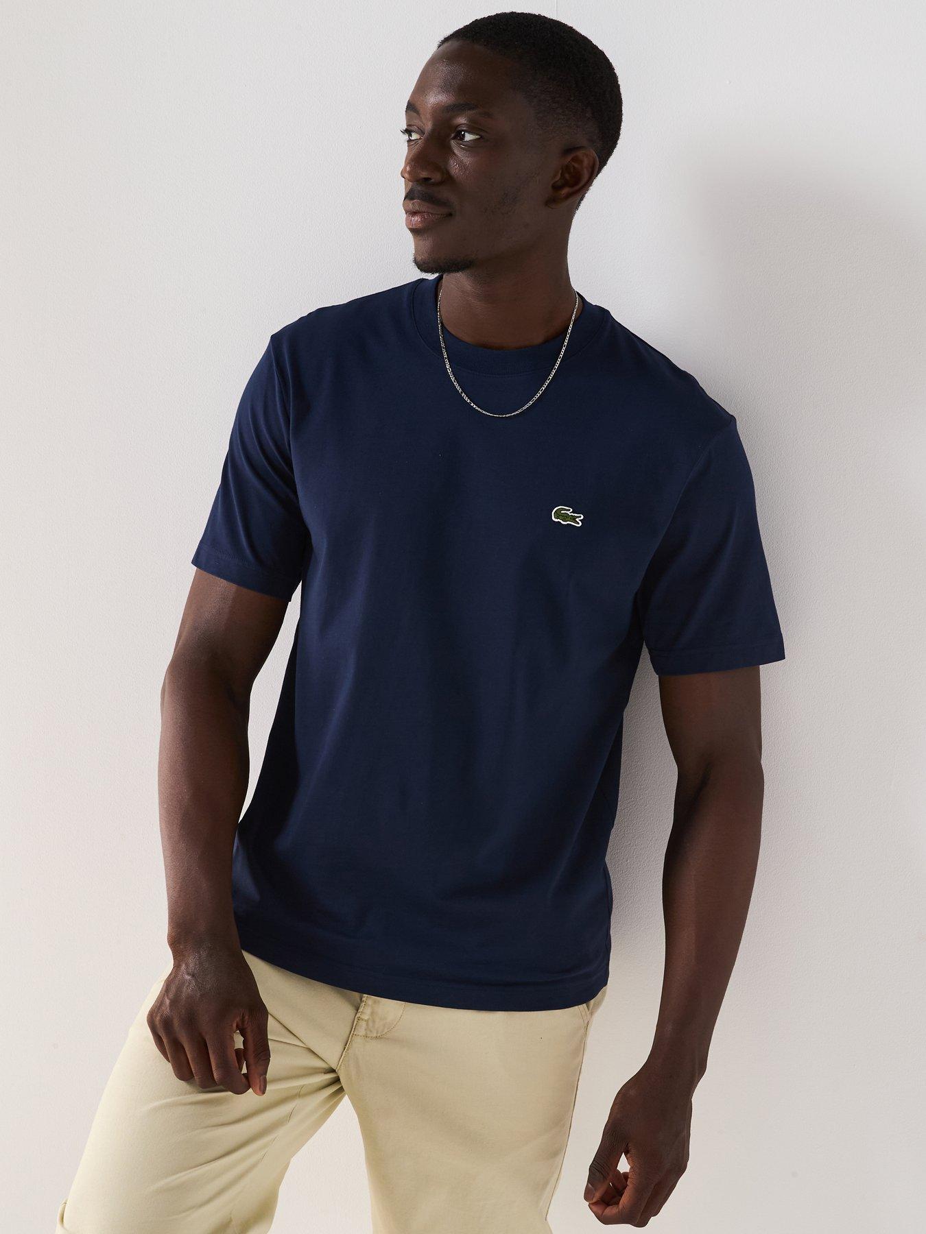Lacoste Midi Weight Cotton Jersey T-Shirt - Dark Blue