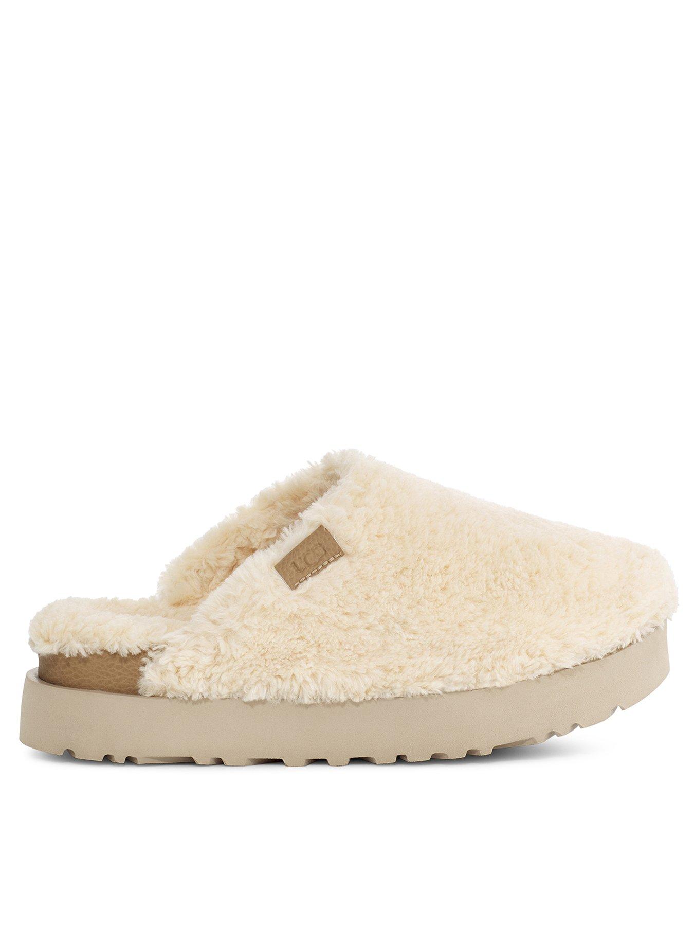 UGG Fuzz Sugar Slide Natural littlewoods