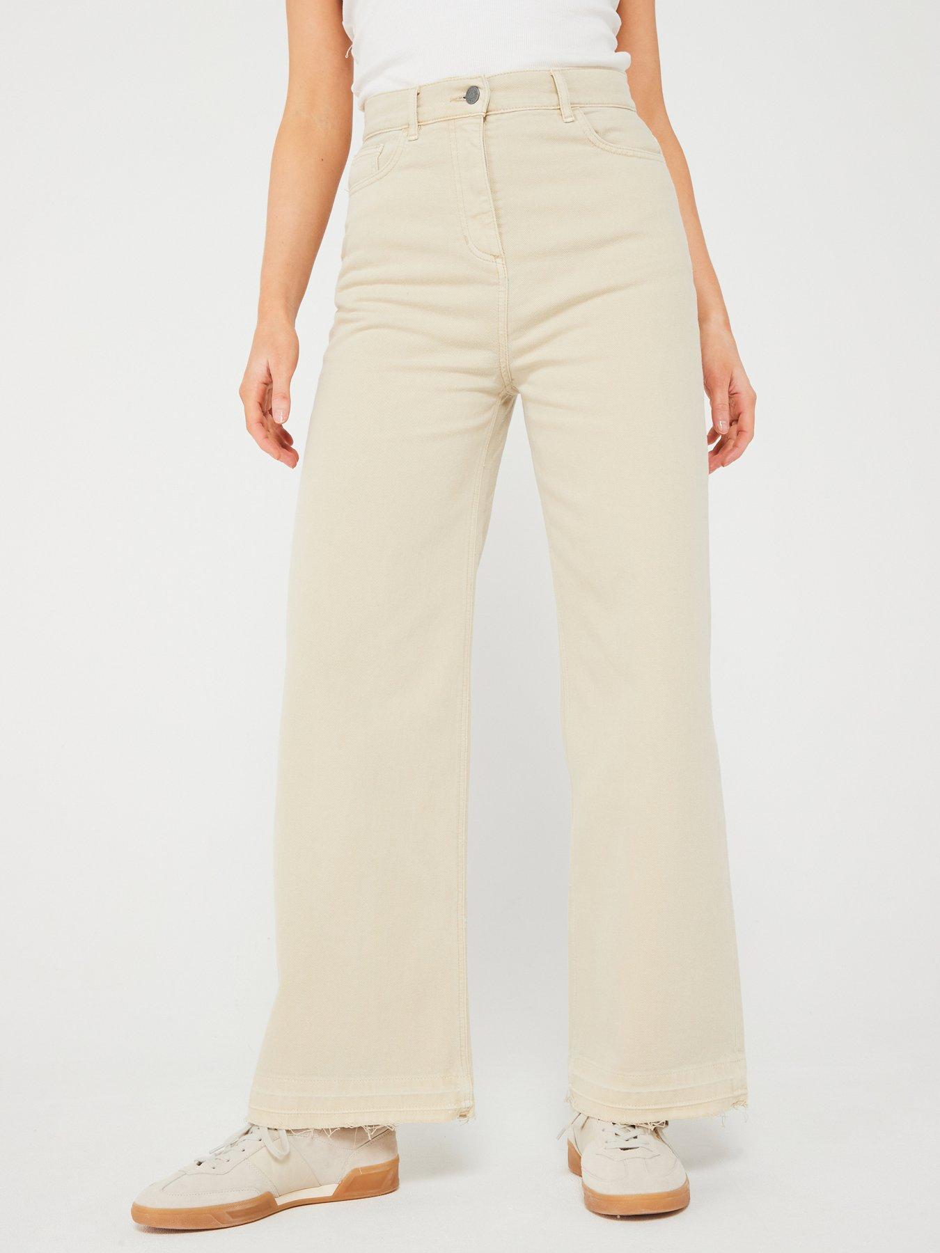 undefined Orange Tola Wide Leg Trouser - Beige
