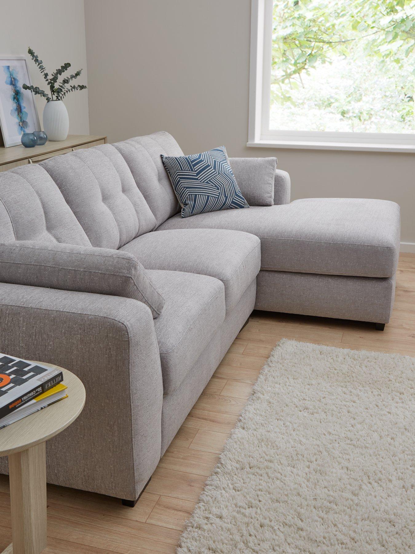 Very Home Arden Right Hand Fabric Corner Chaise Sofa