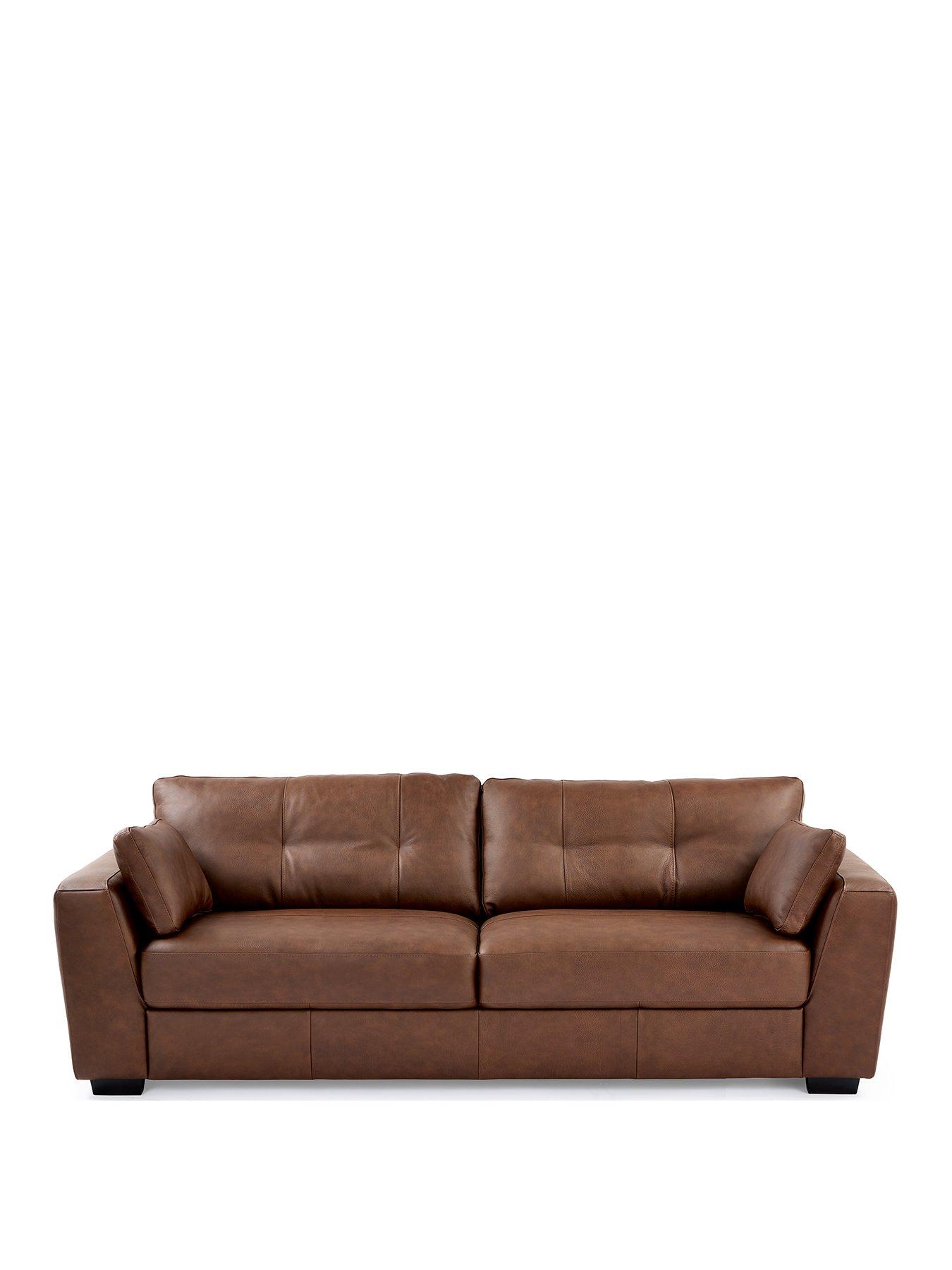 Image 2 of 6 of Very Home Arden Italian Leather 4 Seater Sofa