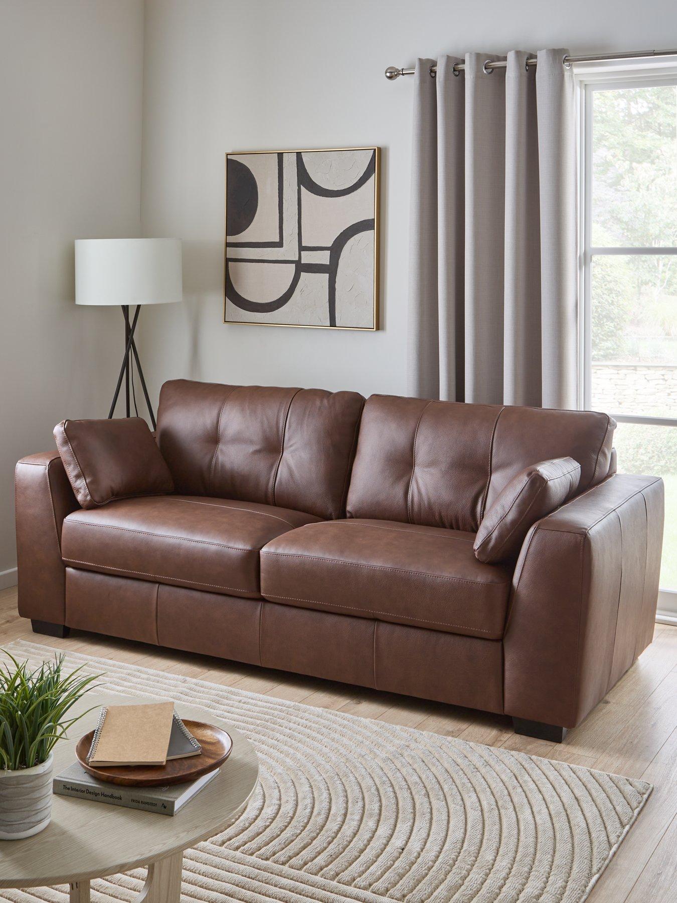 very-home-arden-italian-leather-3-seater-sofa