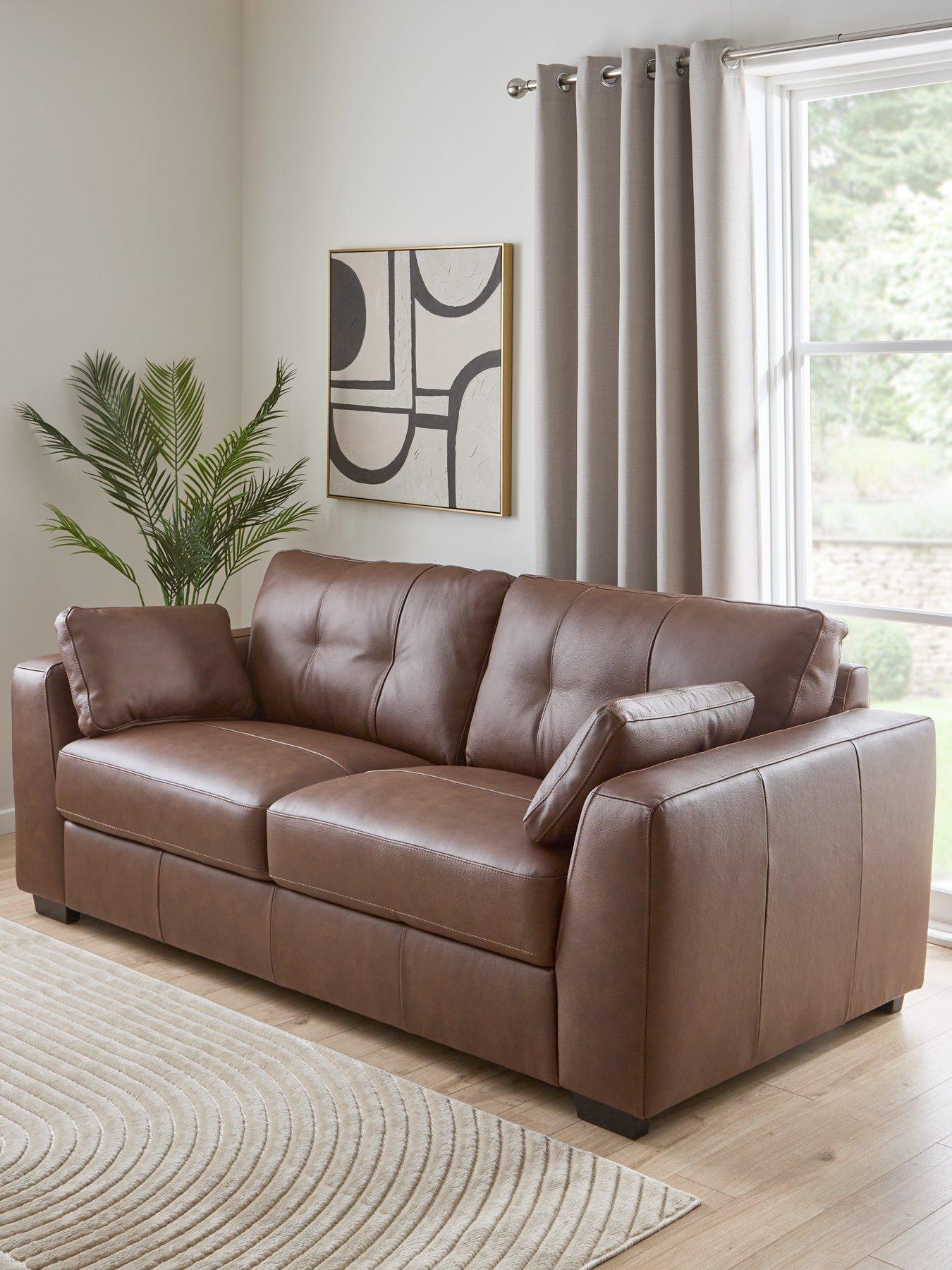 undefined Arden Italian Leather 2 Seater Sofa