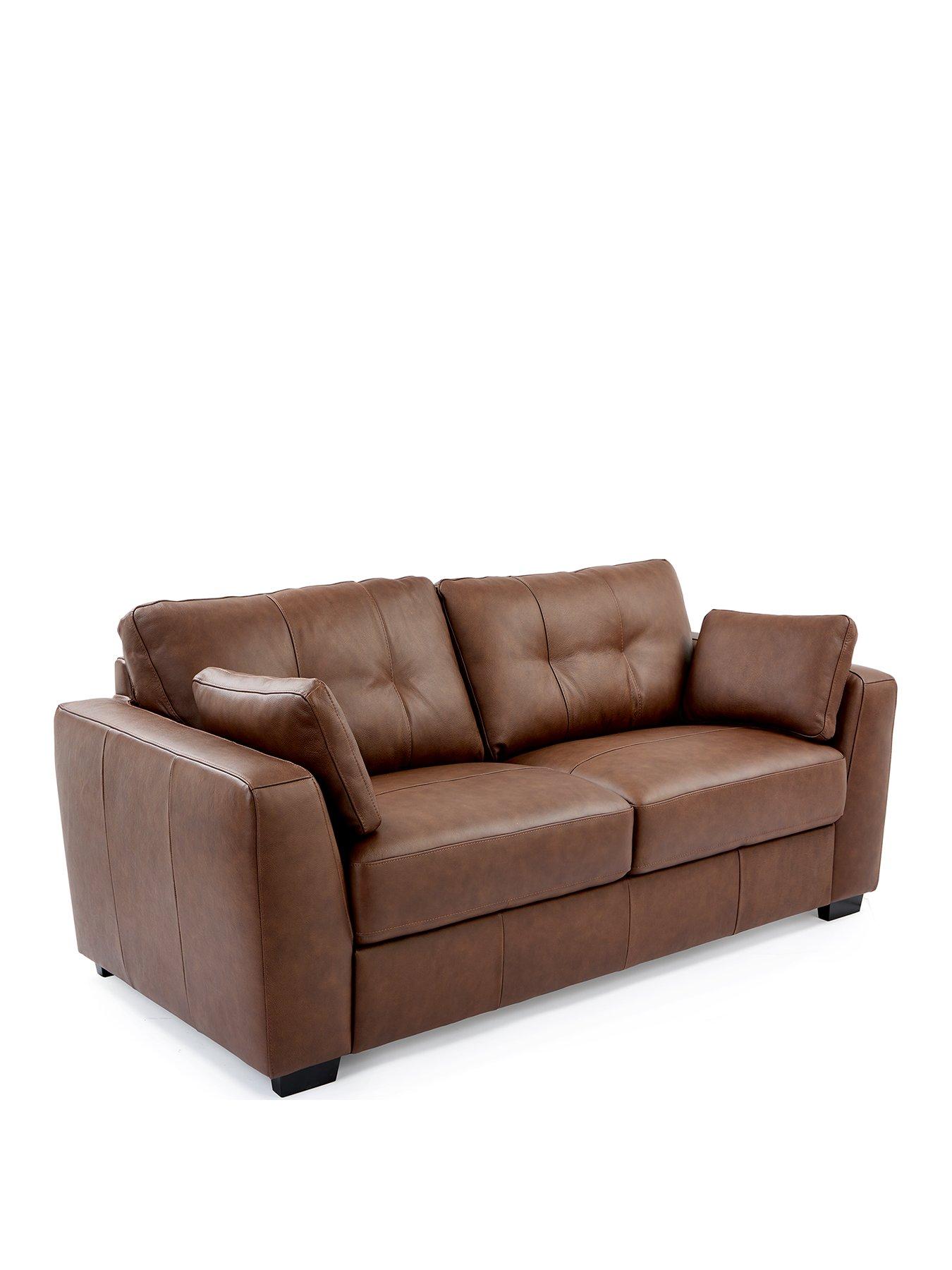 Image 3 of 6 of The Very Collection Arden Italian Leather 2 Seater Sofa