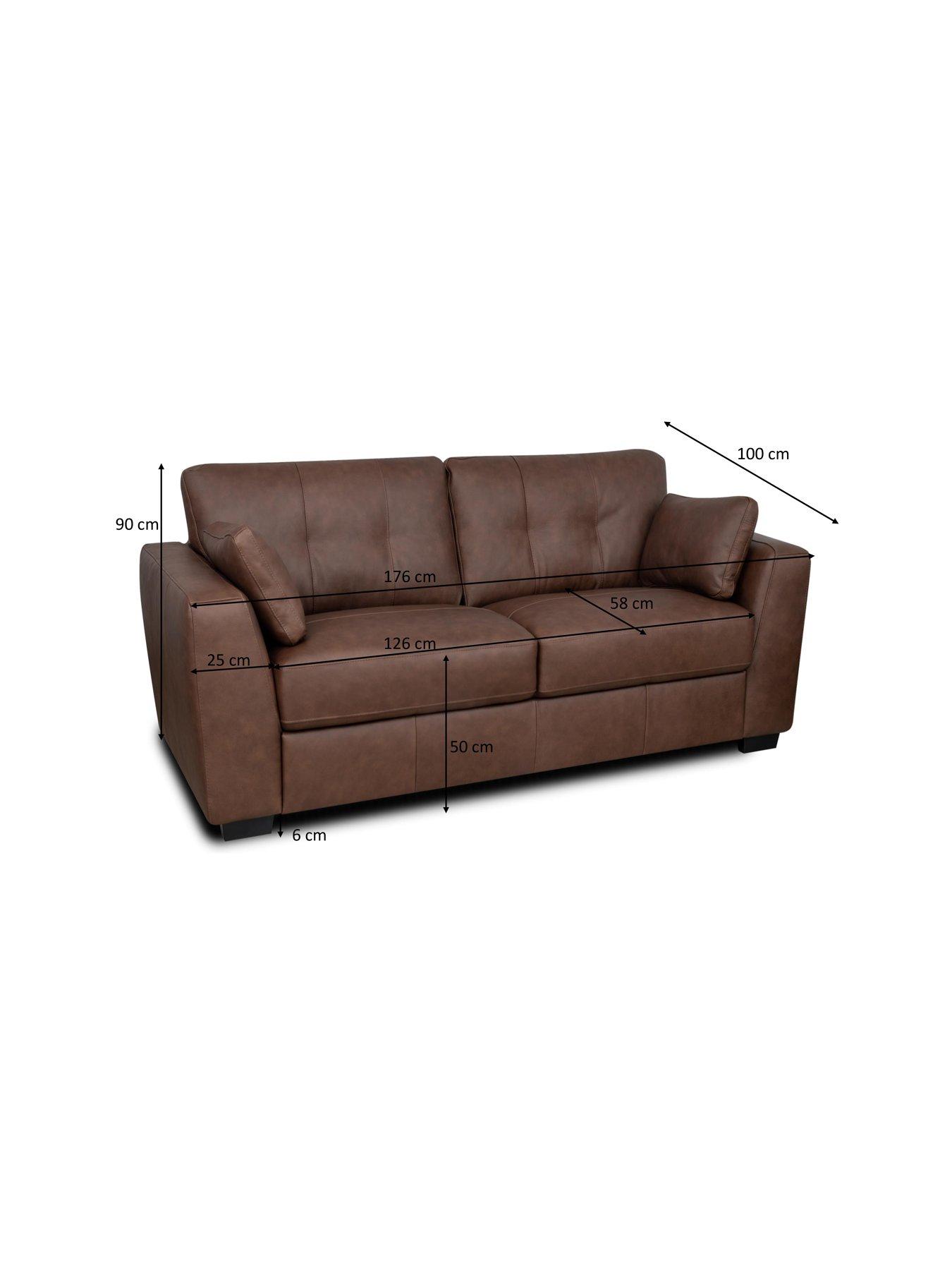 Image 5 of 6 of The Very Collection Arden Italian Leather 2 Seater Sofa