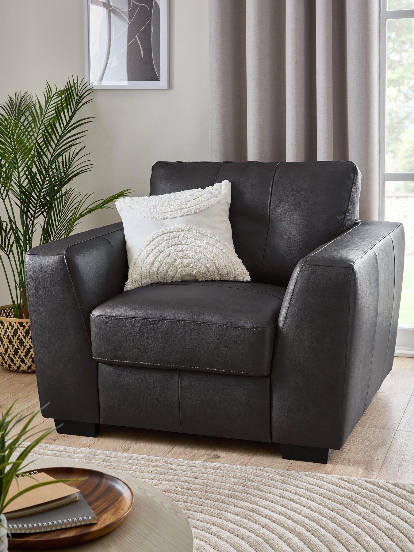 Very Home Arden Italian Leather Armchair